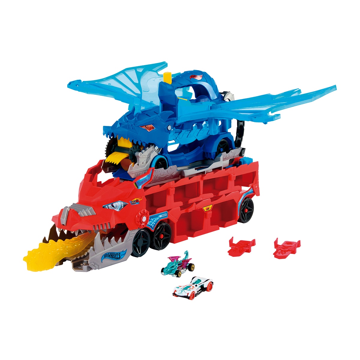 Camión transporte de coches Hot Wheels 6