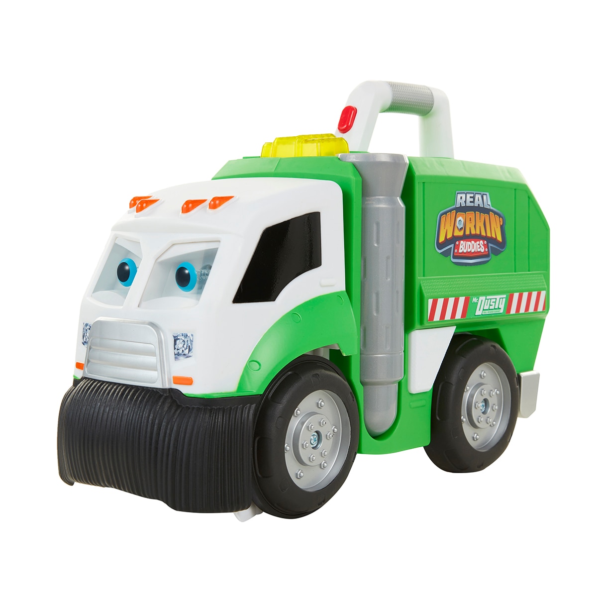 Camión Mr. Dusty con 50 frases, luces, sonidos y 3 modos de juego. Diversión y limpieza garantizadas. Jakks Pacific 2