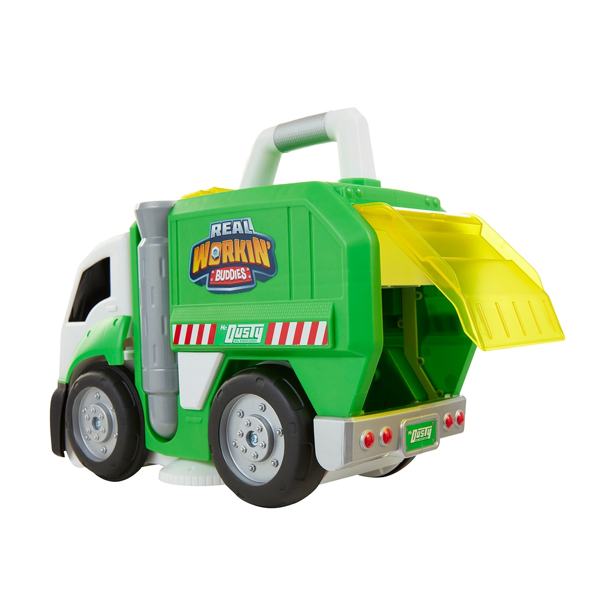 Camión Mr. Dusty con 50 frases, luces, sonidos y 3 modos de juego. Diversión y limpieza garantizadas. Jakks Pacific 3