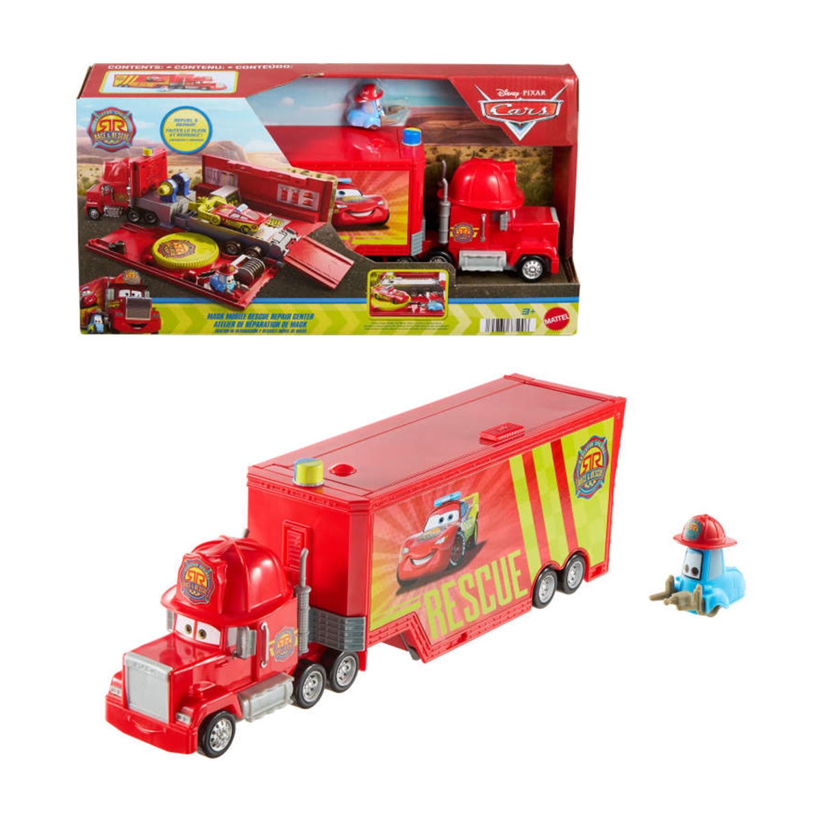 Imagen 0 de Playset Cars Centro de Reparación de Rescate Móvil de Mack Mattel