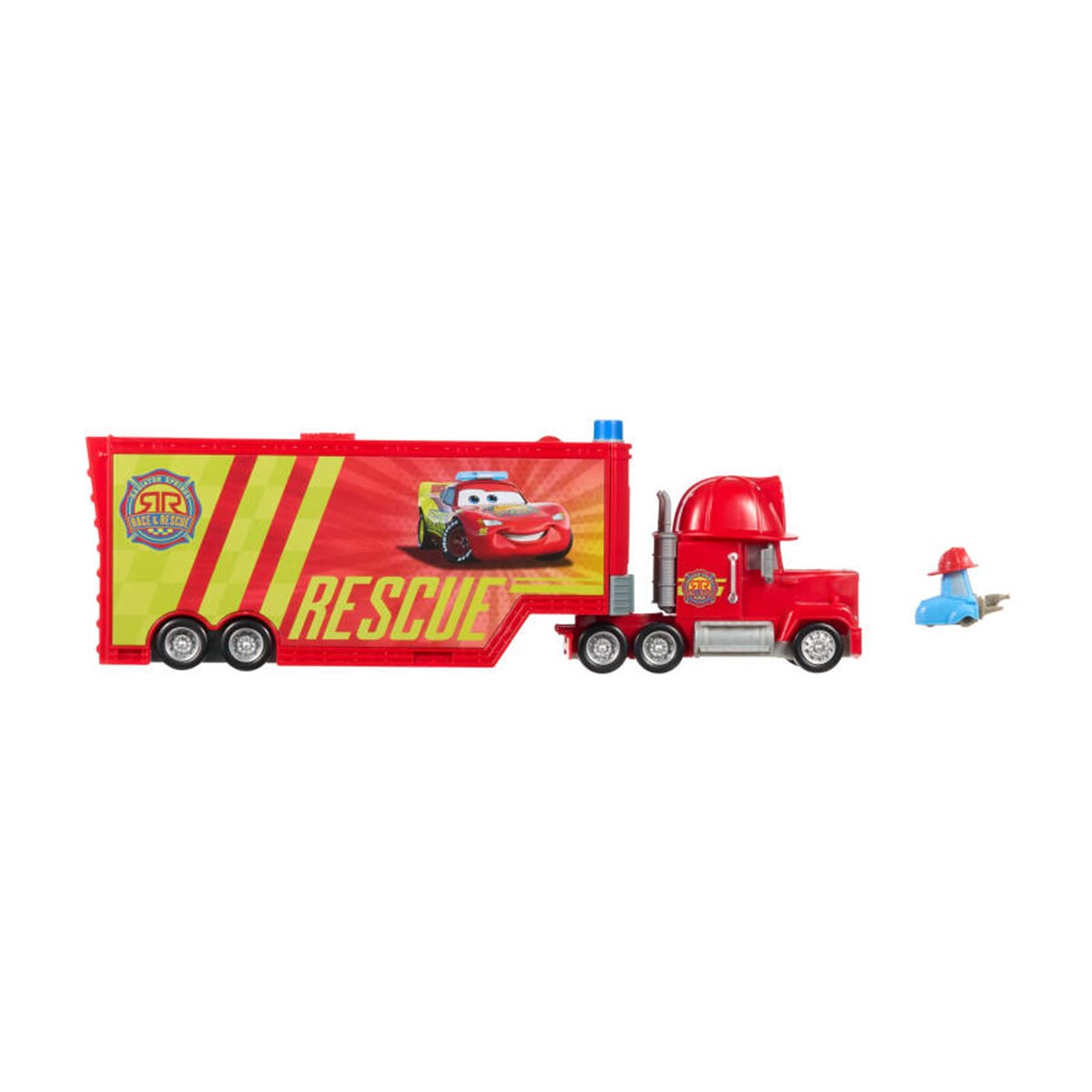 Playset Cars Centro de Reparación de Rescate Móvil de Mack Mattel 3