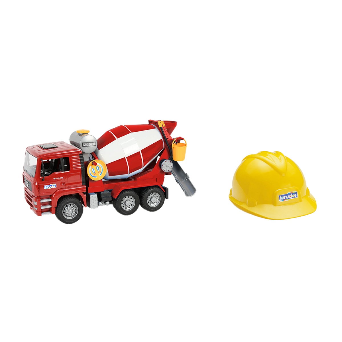 Camión Hormigonera Man Tga con Casco de Obra Edición Limitada Bruder 1