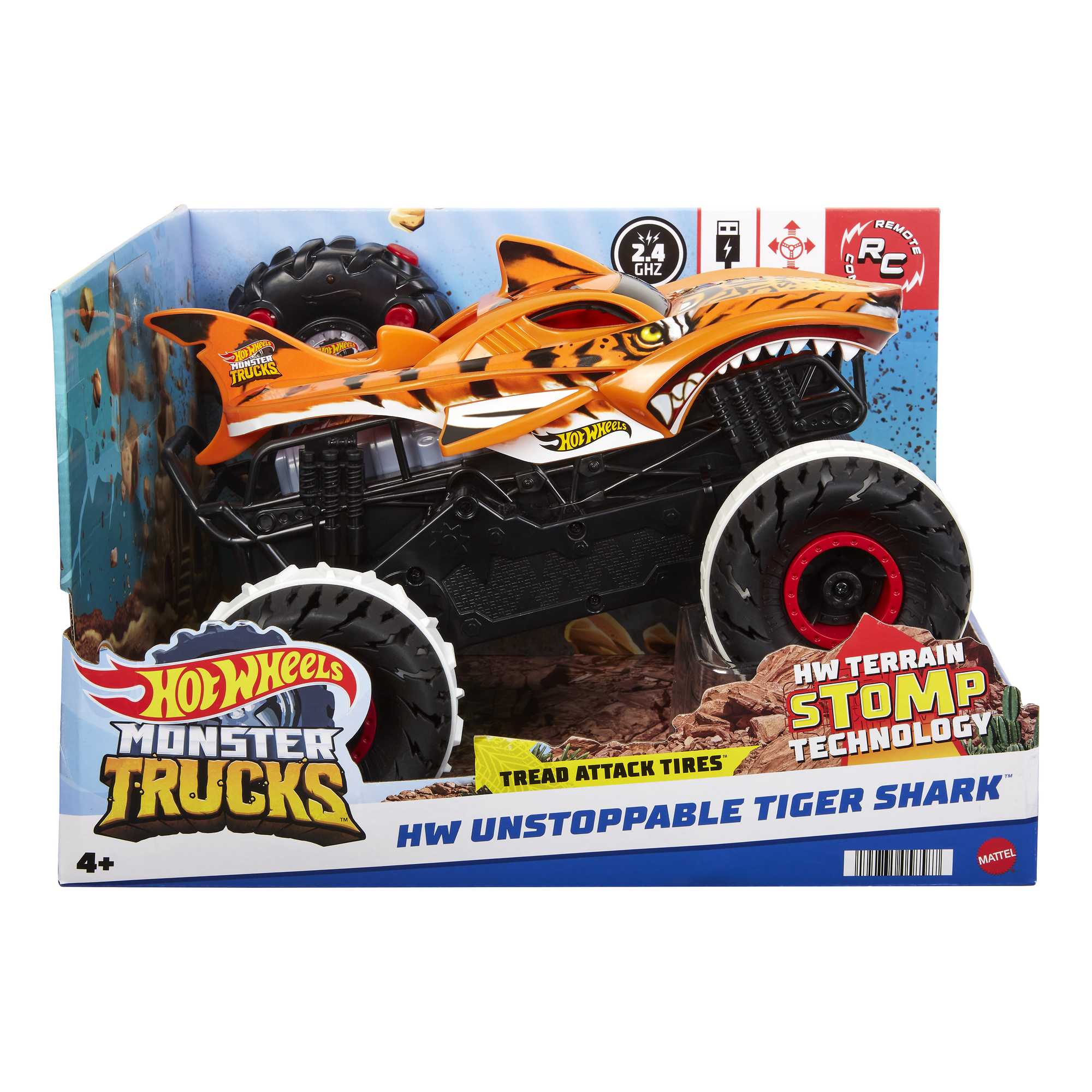 Coche de juguete Hot Wheels Monster Trucks Radio Control 7