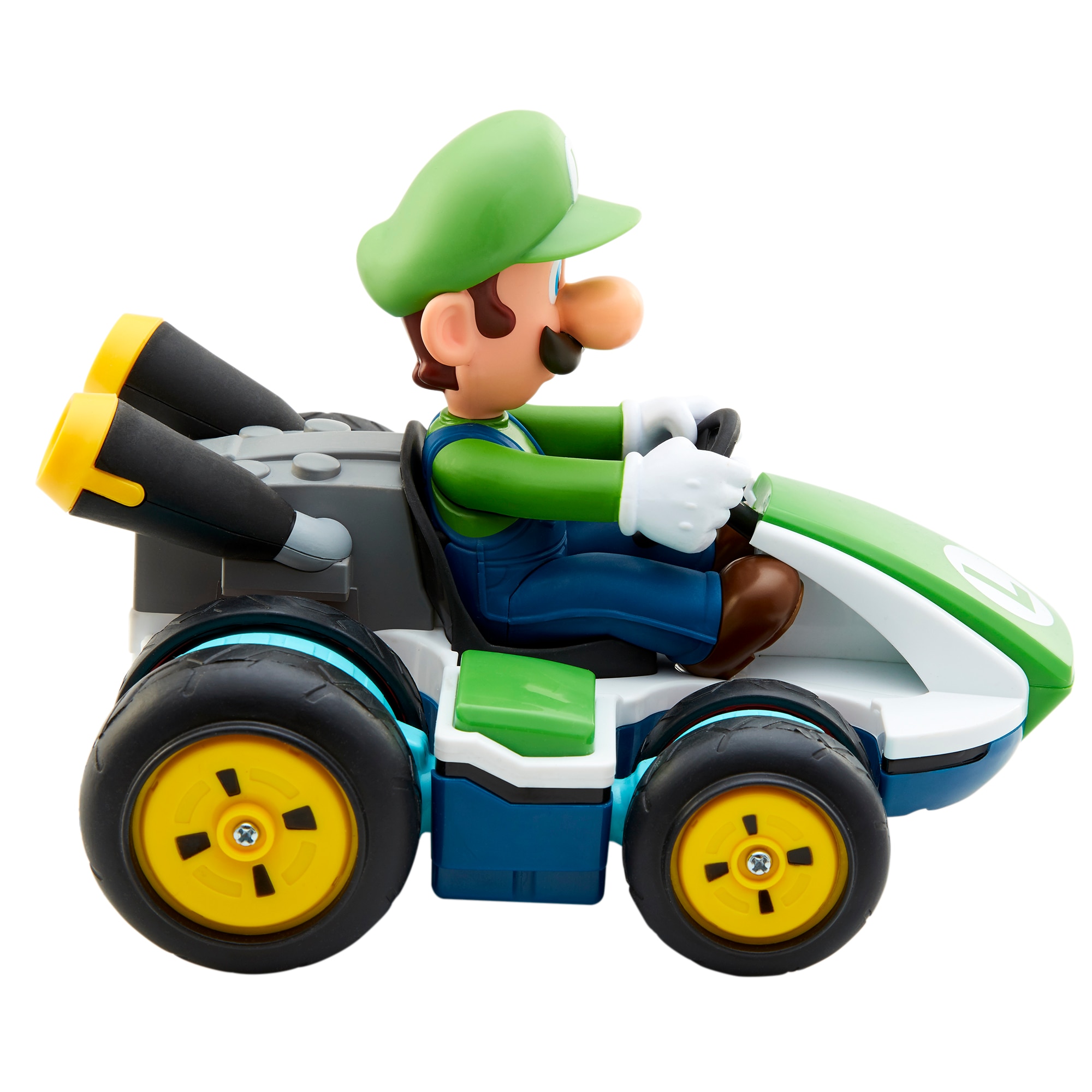 Coche Teledirigido Luigi que Realiza Giros de 360º y Caballitos Nintendo Super Mario 2