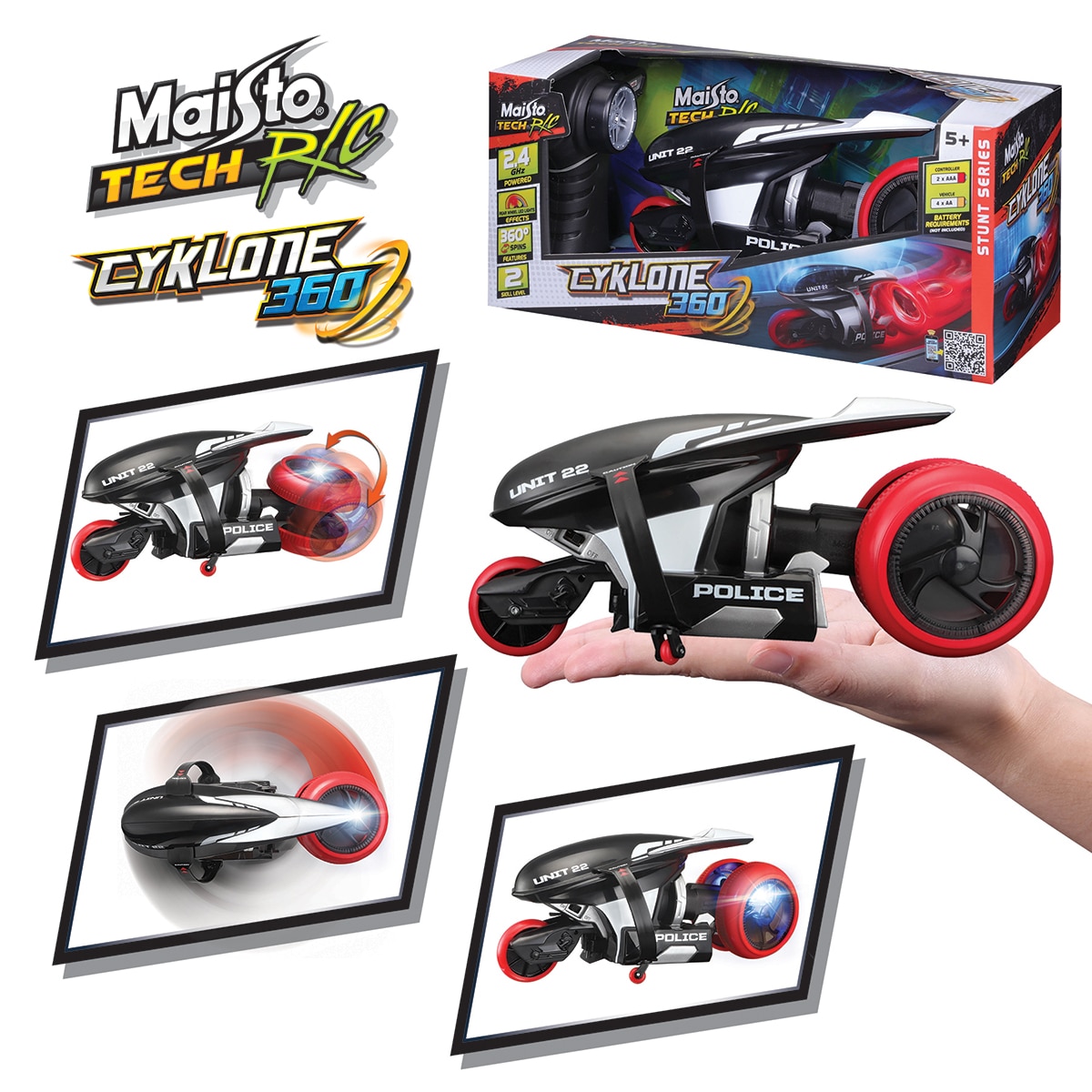 Radiocontrol Cyklone 360 Maisto Tech 4