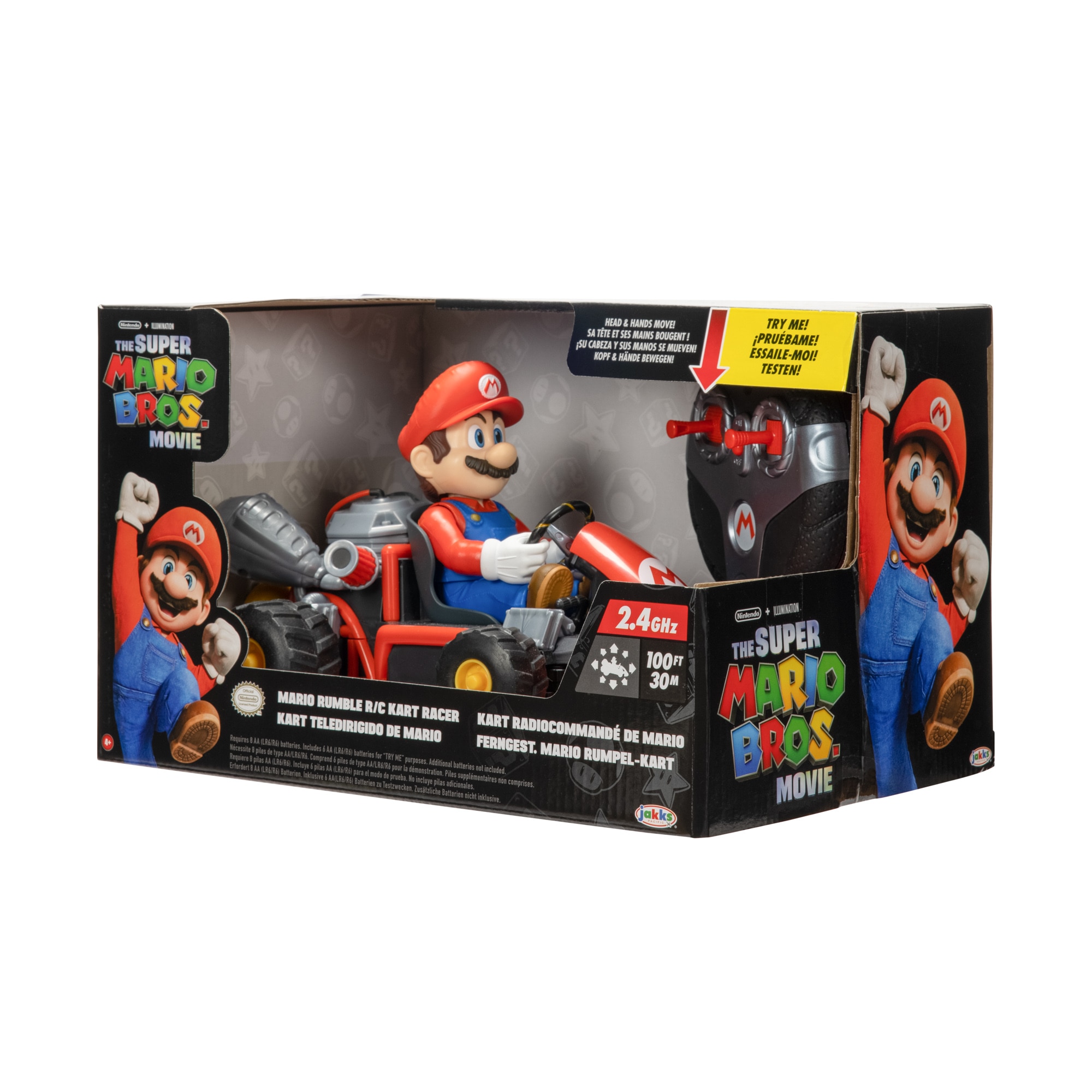 Super Mario Bros La Película - Radiocontrol exclusivo de Mario con Funciones. 3