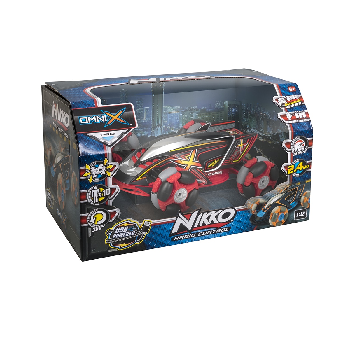 Coche Radiocontrol Omni X Negro/Rojo Nikko 4
