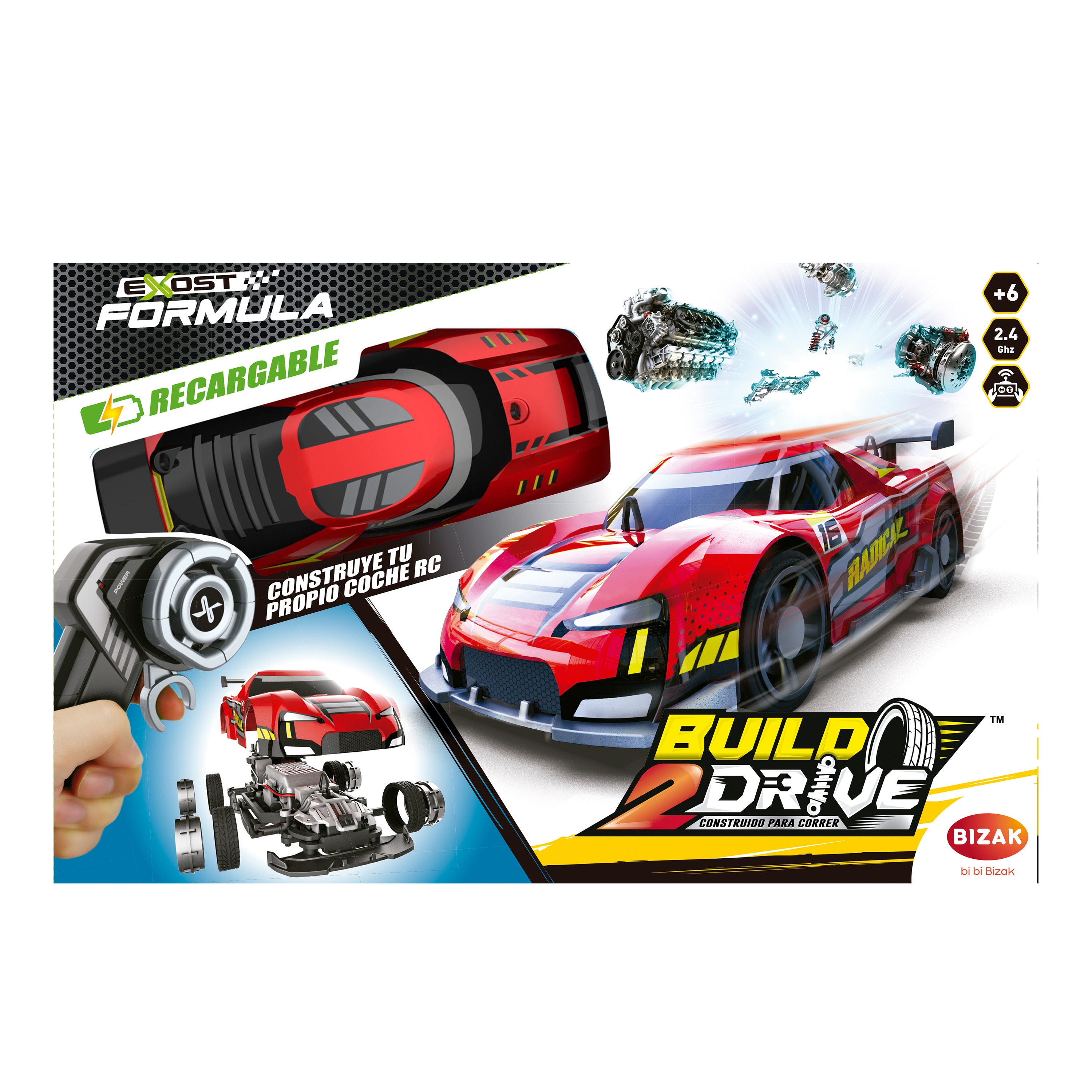 Coche Radiocontrol para construir Build 2 Drive RC Bizak 2