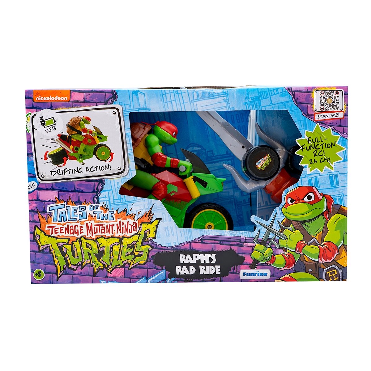 Funrise Toys – Moto Radiocontrol Raphael Las Tortugas Ninja Funrise.