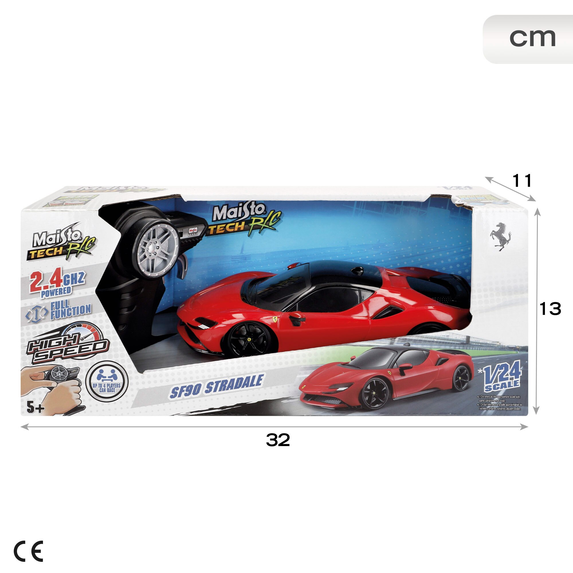 Ferrari Sf90 Stradale Rc 1:24 2.4 Ghz Usb Maisto 7