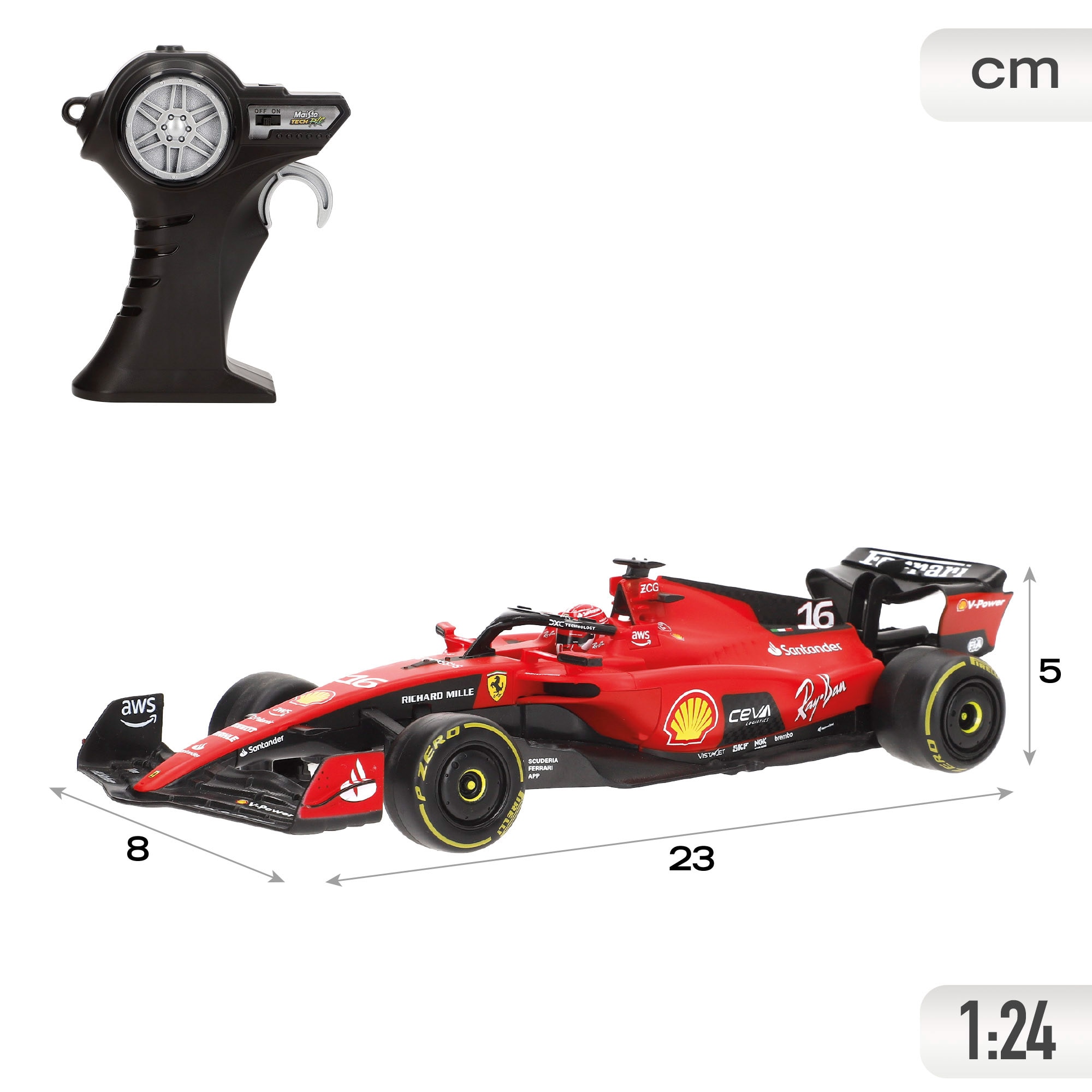 Ferrari Sf 23 Rc 1:24 2.4 Ghz Usb Maisto 4