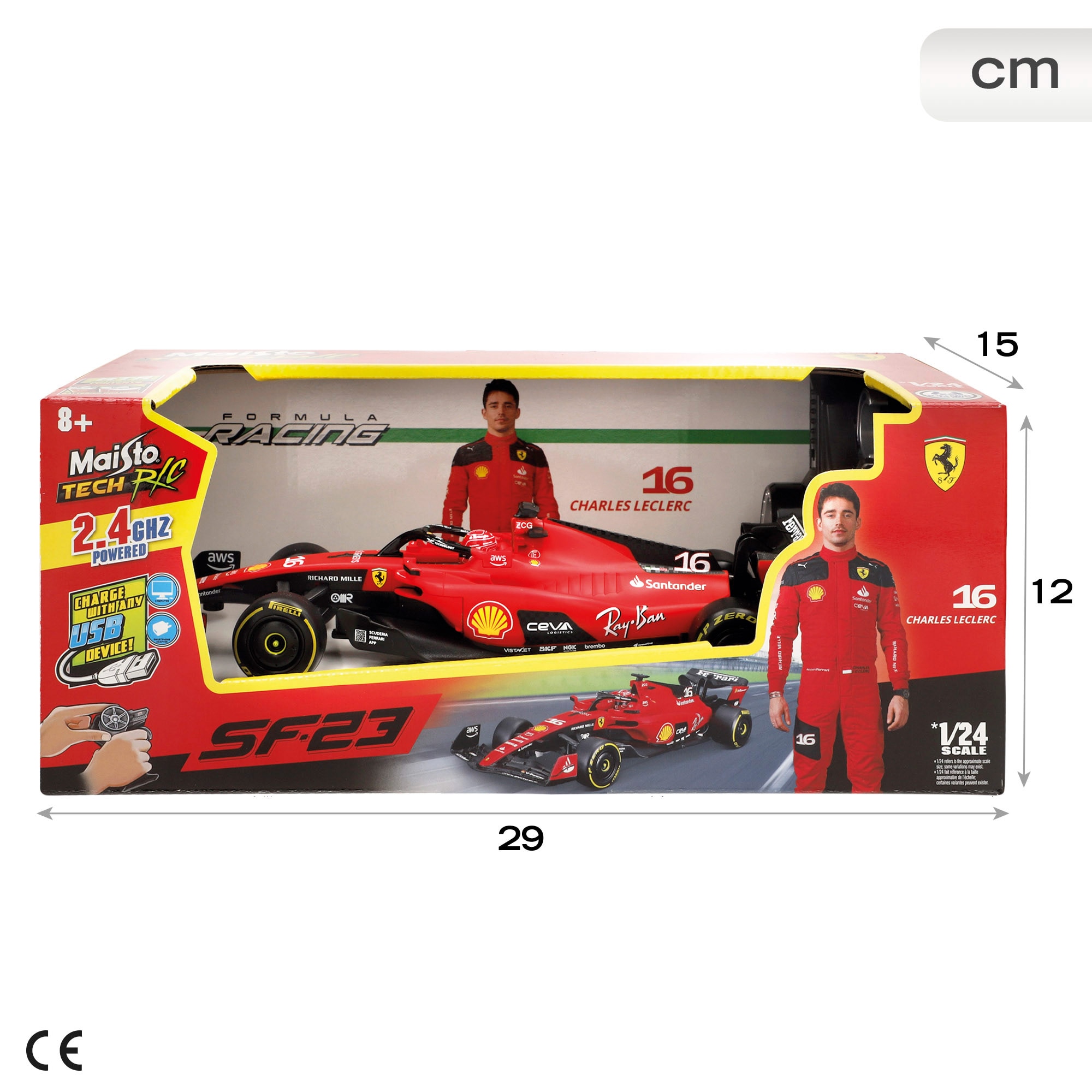 Ferrari Sf 23 Rc 1:24 2.4 Ghz Usb Maisto 7