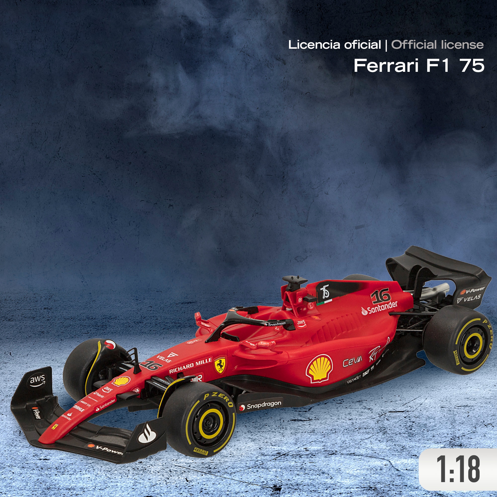 【新品】Ferrari F1-75 Bluetooth ラジコン　ミニカー Rastar Ferrari RC F1-75 1:18 · Rastar · El Corte Inglés