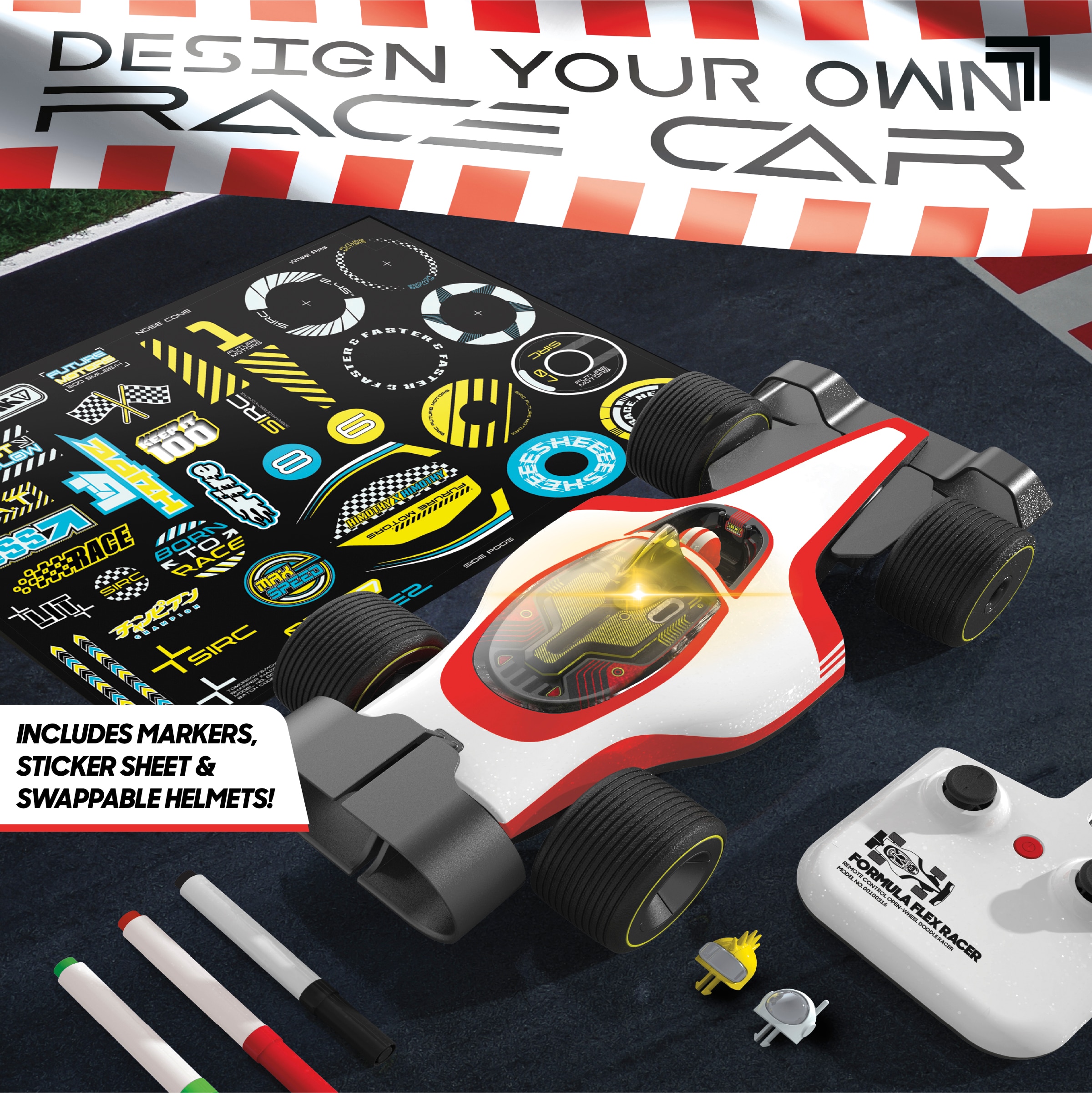 Radiocontrol Formula Flex Racer Doodle Sharper Image 4