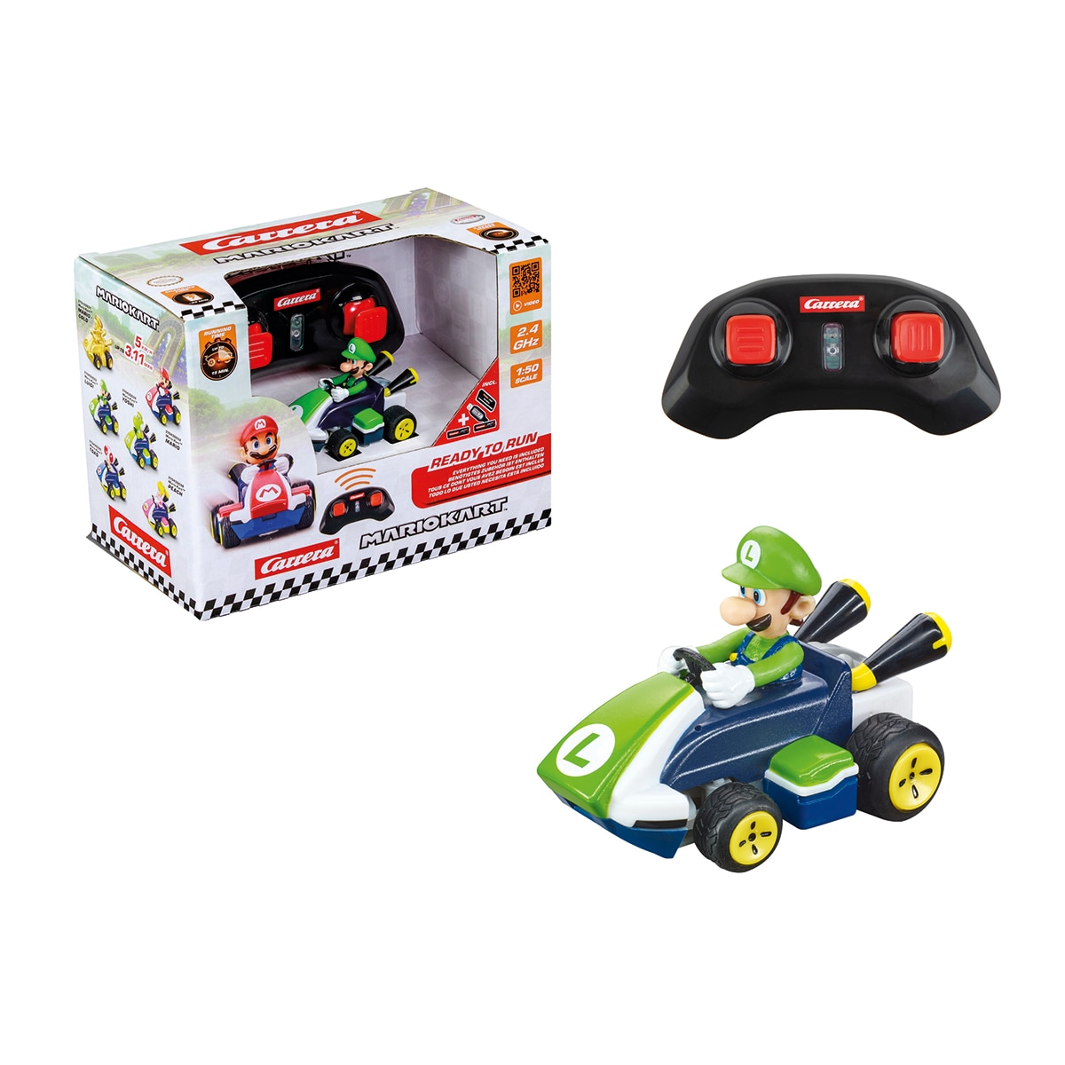 Imagen 0 de Radiocontrol Kart Mini RC Luigi Mario Kart Carrera