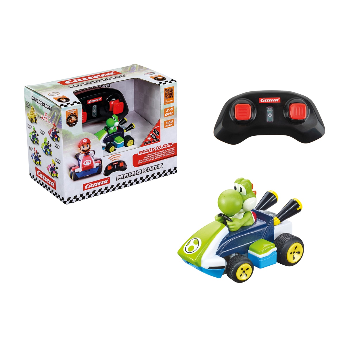 Imagen 0 de Radiocontrol Kart Mini RC Yoshi Mario Kart Carrera