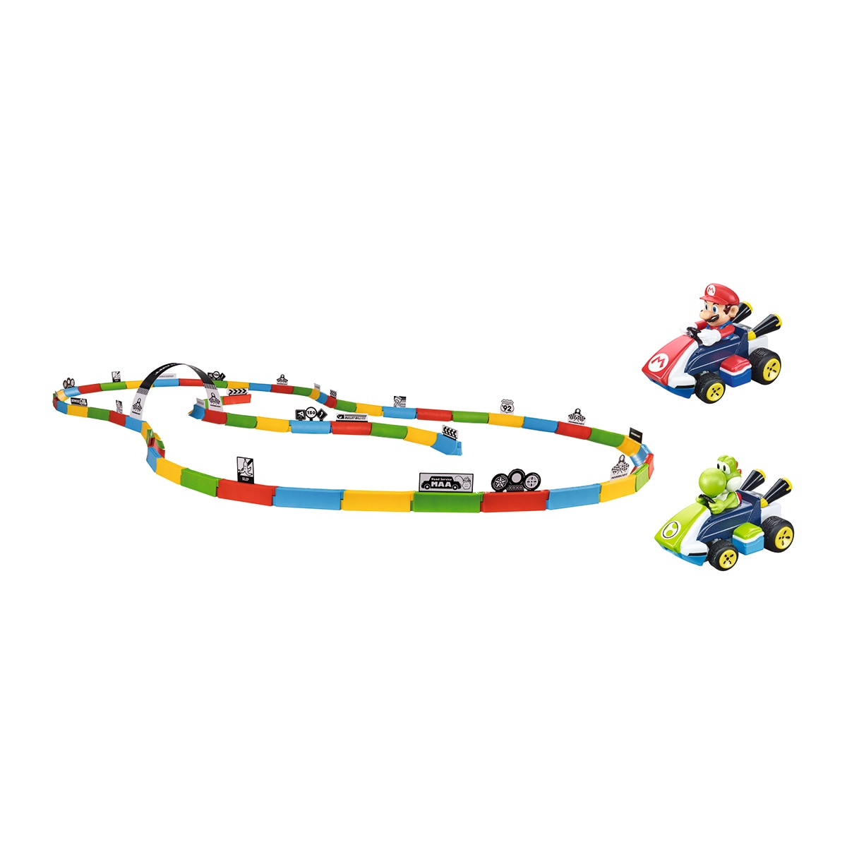 Circuito radiocontrol Mario y Yoshi Mario Kart Carrera 2