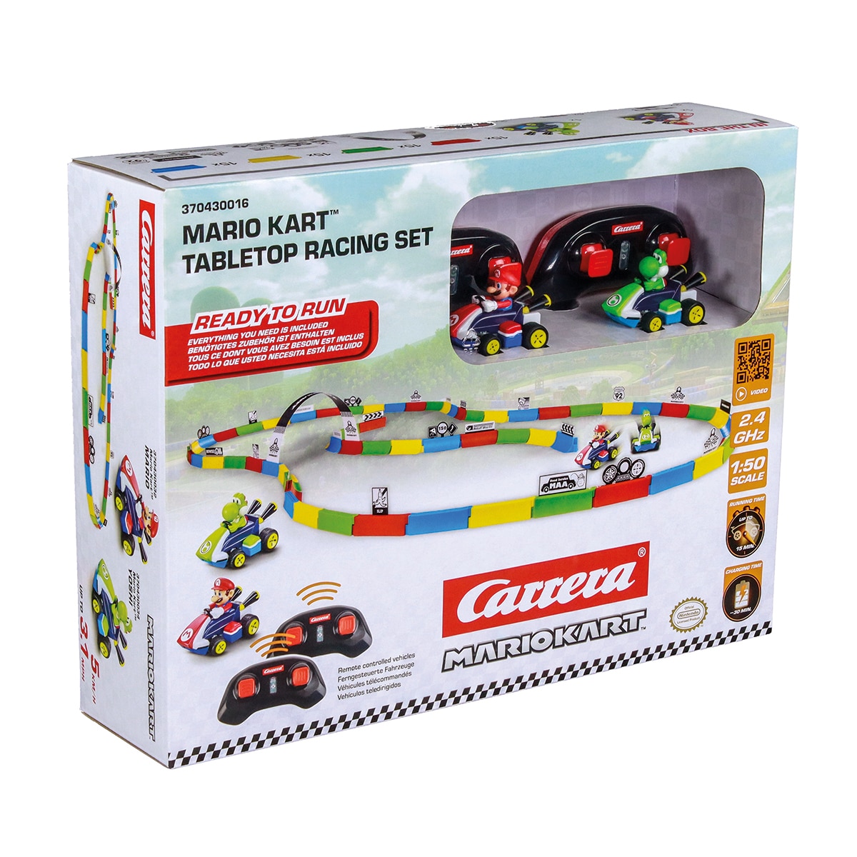Circuito radiocontrol Mario y Yoshi Mario Kart Carrera 20