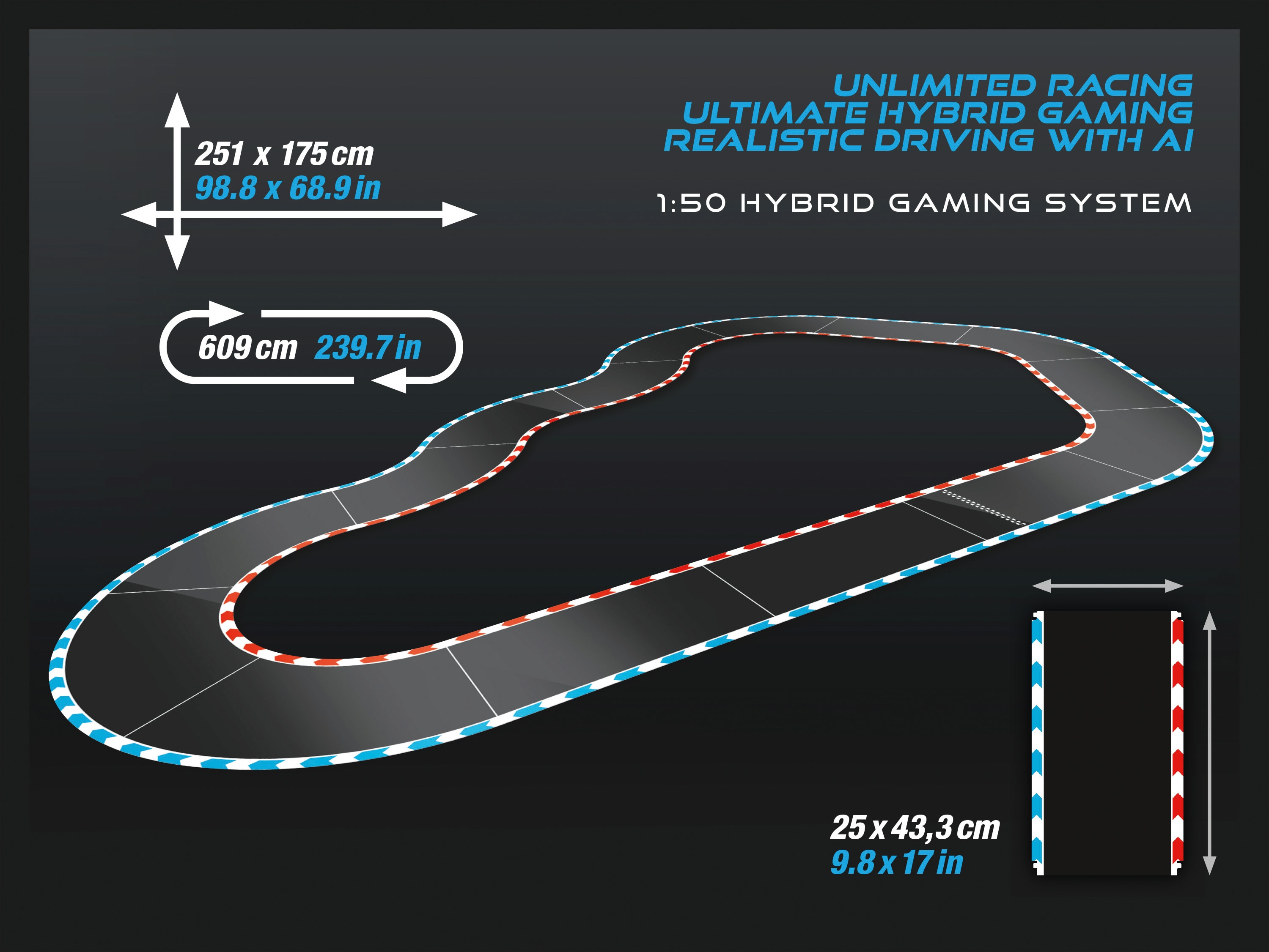 Circuito para vehículos radiocontrol Speedway to Hell Carrera Hybrid 9