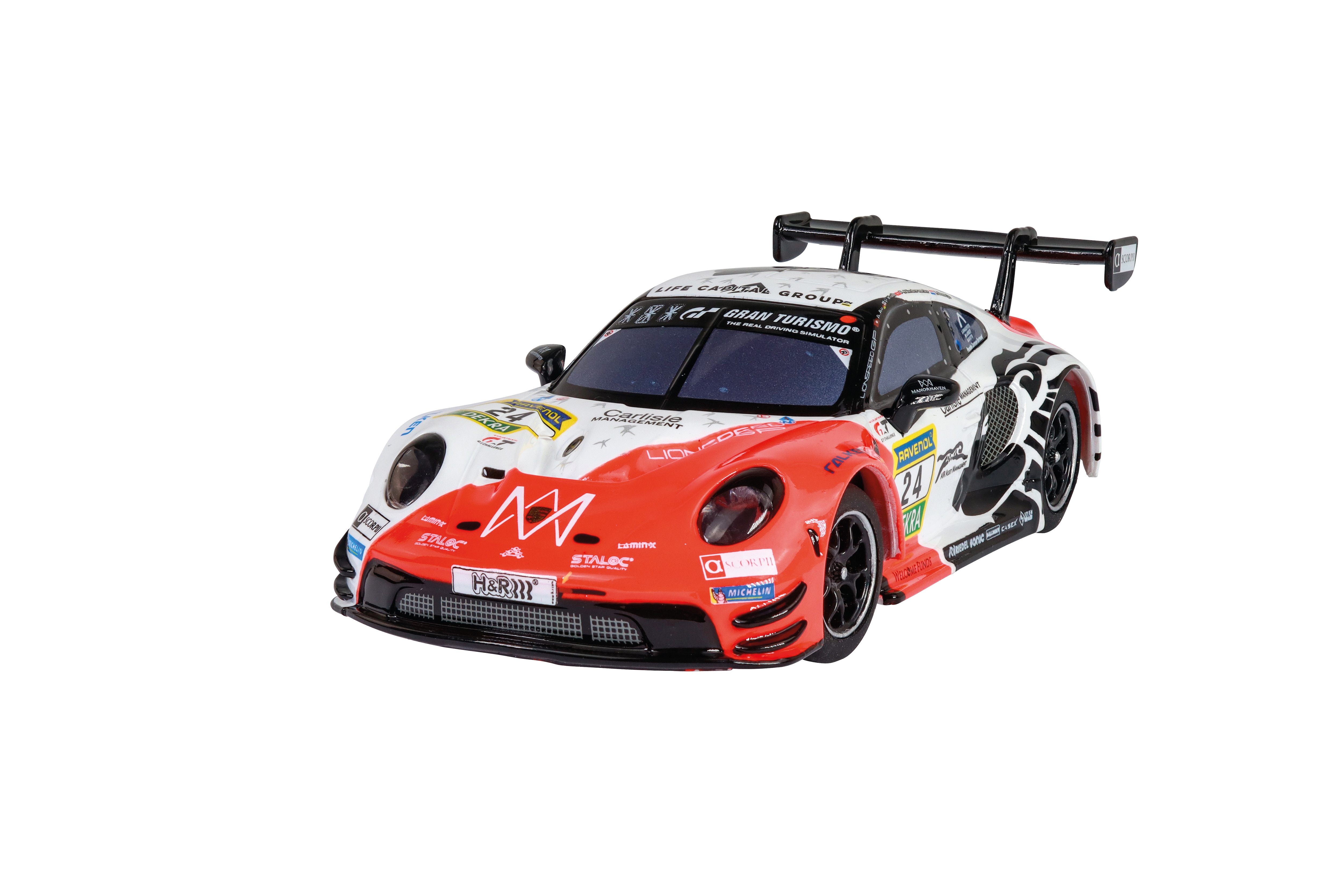 Coche radiocontrol Porsche 911 GT3 R Lionspeed GP, No.24 Carrera Hybrid 3