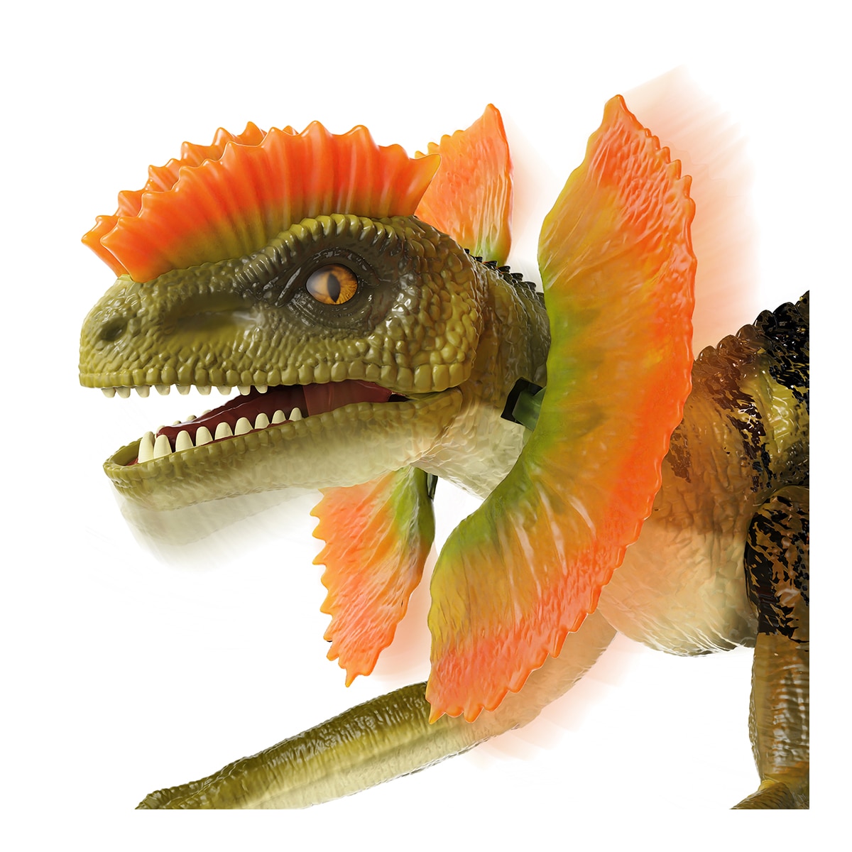 Dinosaurio Dilophosaurus con luces, sonido y a control remoto Terra 3