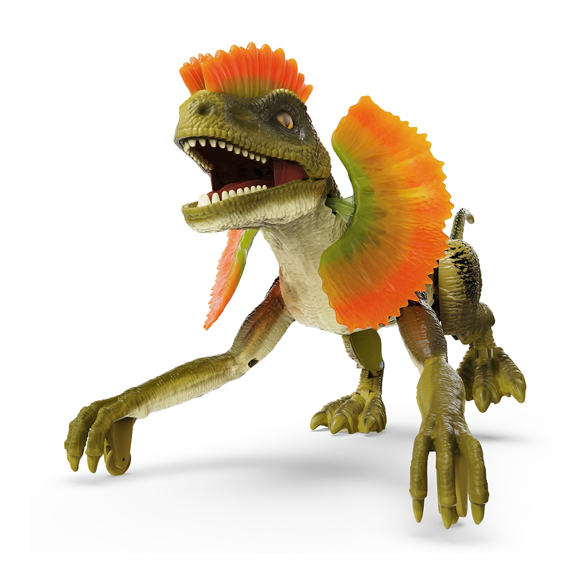 Dinosaurio Dilophosaurus con luces, sonido y a control remoto Terra 7