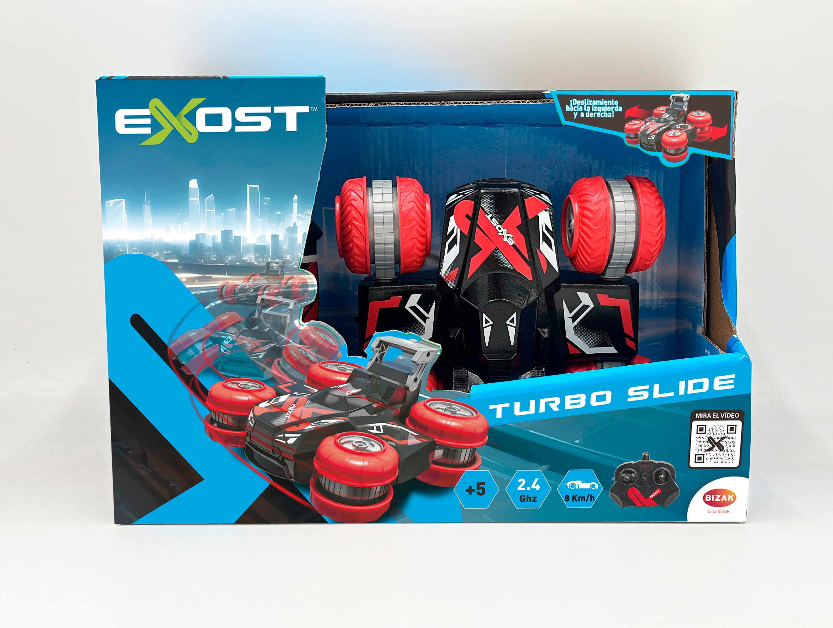 Exost turbo slide, vehículo que gira las 4 ruedas 180º 2