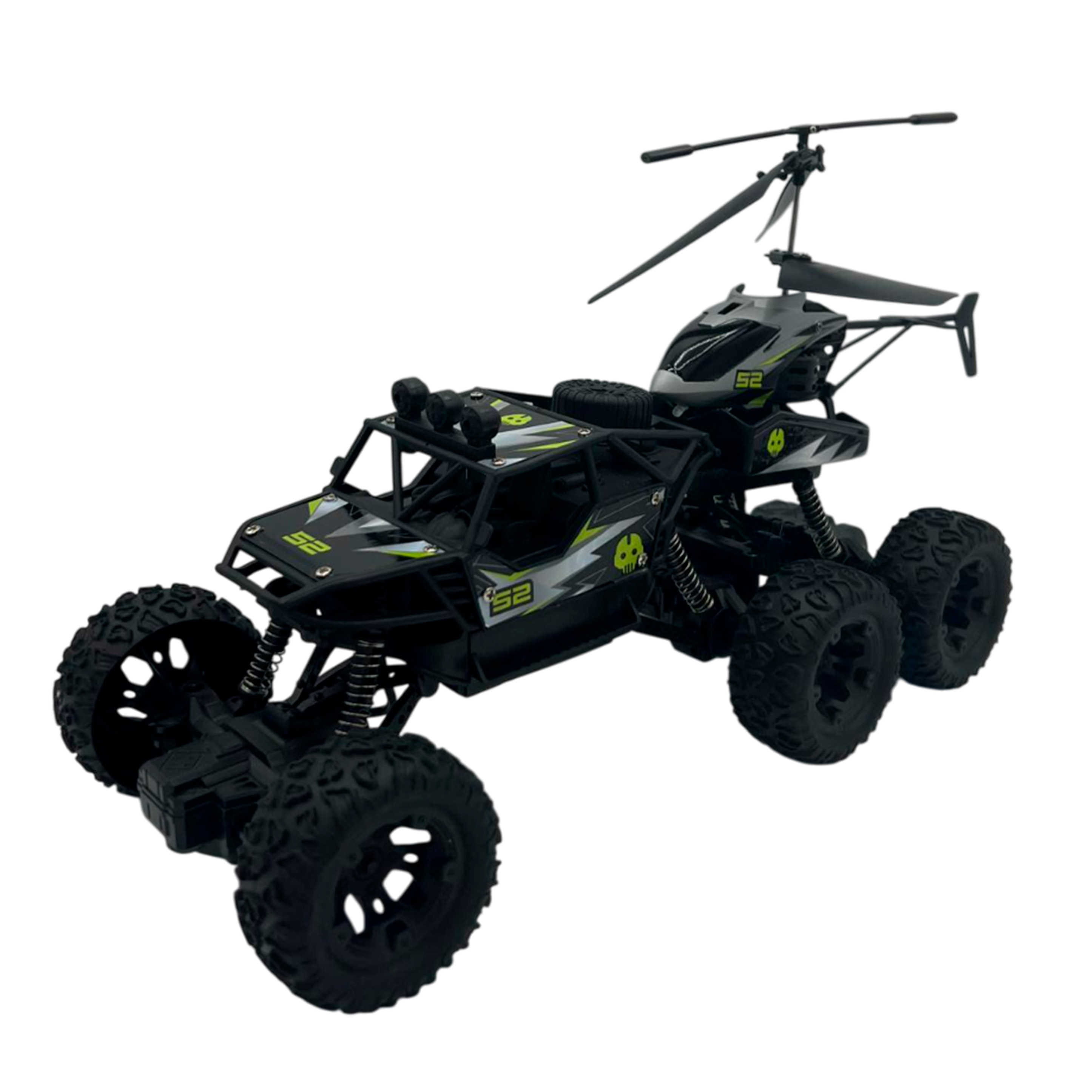 Ciclon tierra aire, un vehículo y un helicóptero con tecnología 2.4 GHz 4