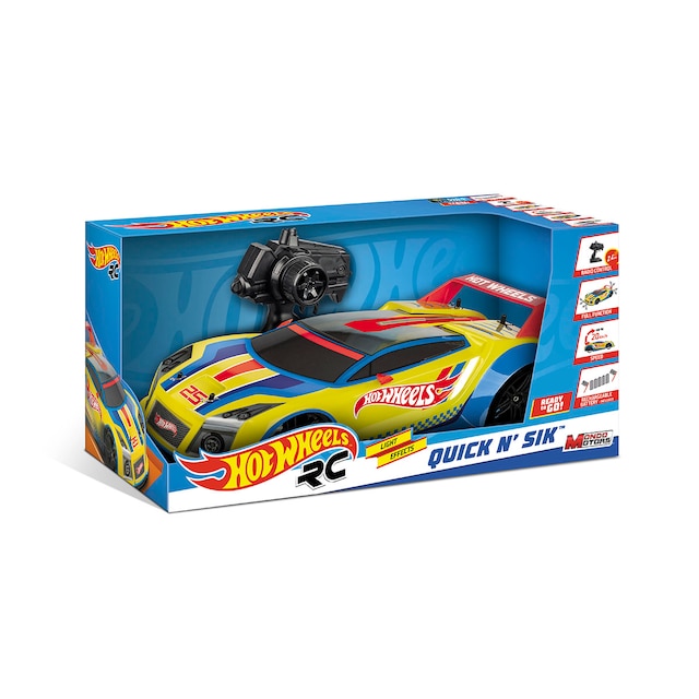 Imagen 0 de Coche radiocontrol 1:10 Hot Wheels Quick N' Sik With Rech Mondo