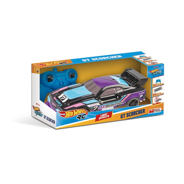 Imagen 0 de Coche radiocontrol 1:24 Hot Wheels Let's Race GT Scorcher Mondo