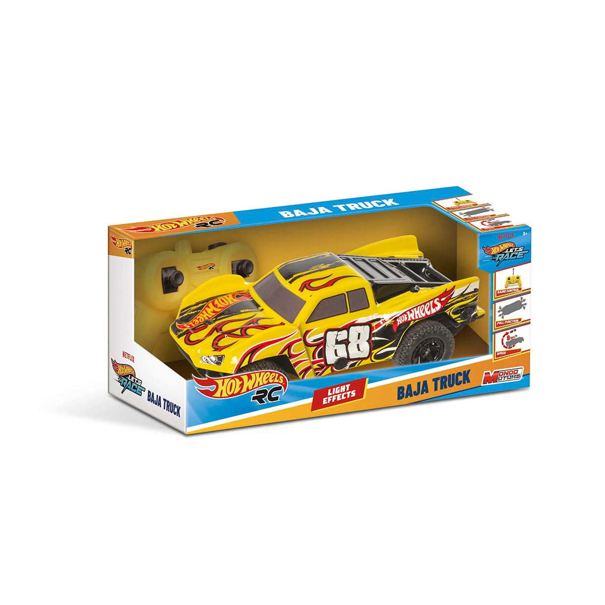 Imagen 0 de Coche radiocontrol 1:24 Hot Wheels Let's Race Baja Truck Mondo