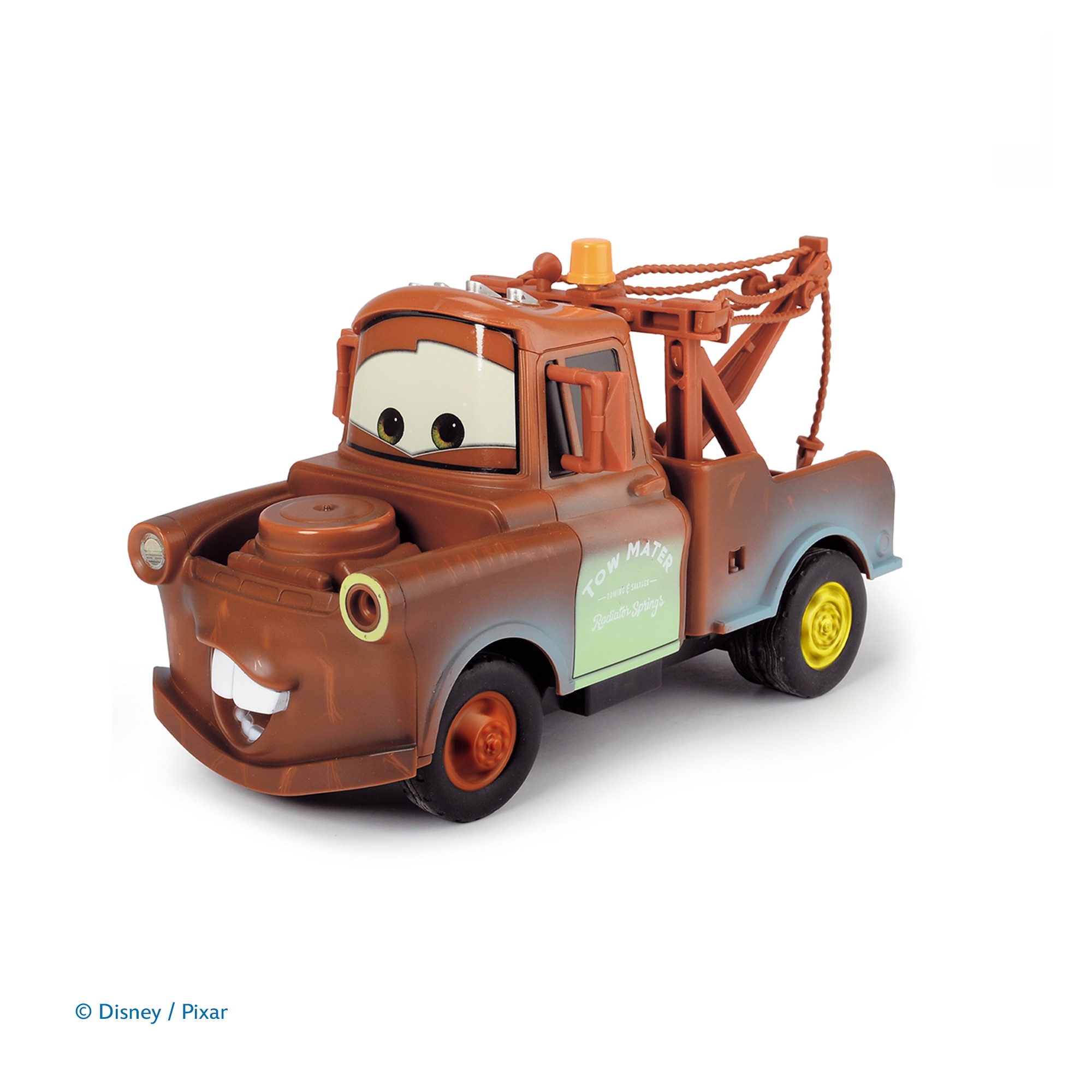Coche radiocontrol Cars Mater turbo racer 2 canales función turbo Jada 2