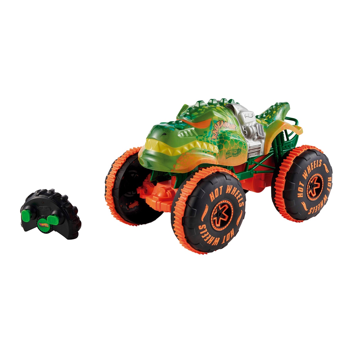 Hot Wheels – Radiocontrol MT Tiburones contra Dinosaurios Monster Trucks Hot Wheels.