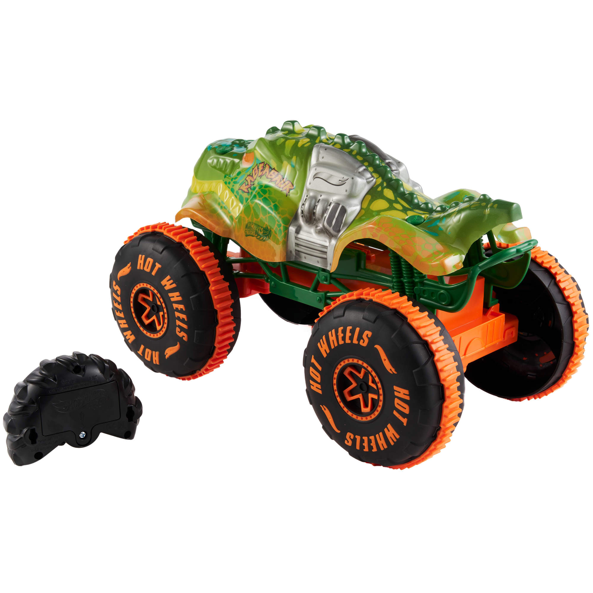 Hot Wheels Monster Trucks Veículo Rageasaur Radio Controlo 3