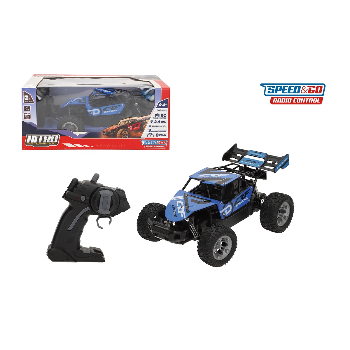 Coche Radiocontrol Buggy Speed&Go Colorbaby Modelo Exclusivo Hipercor 3