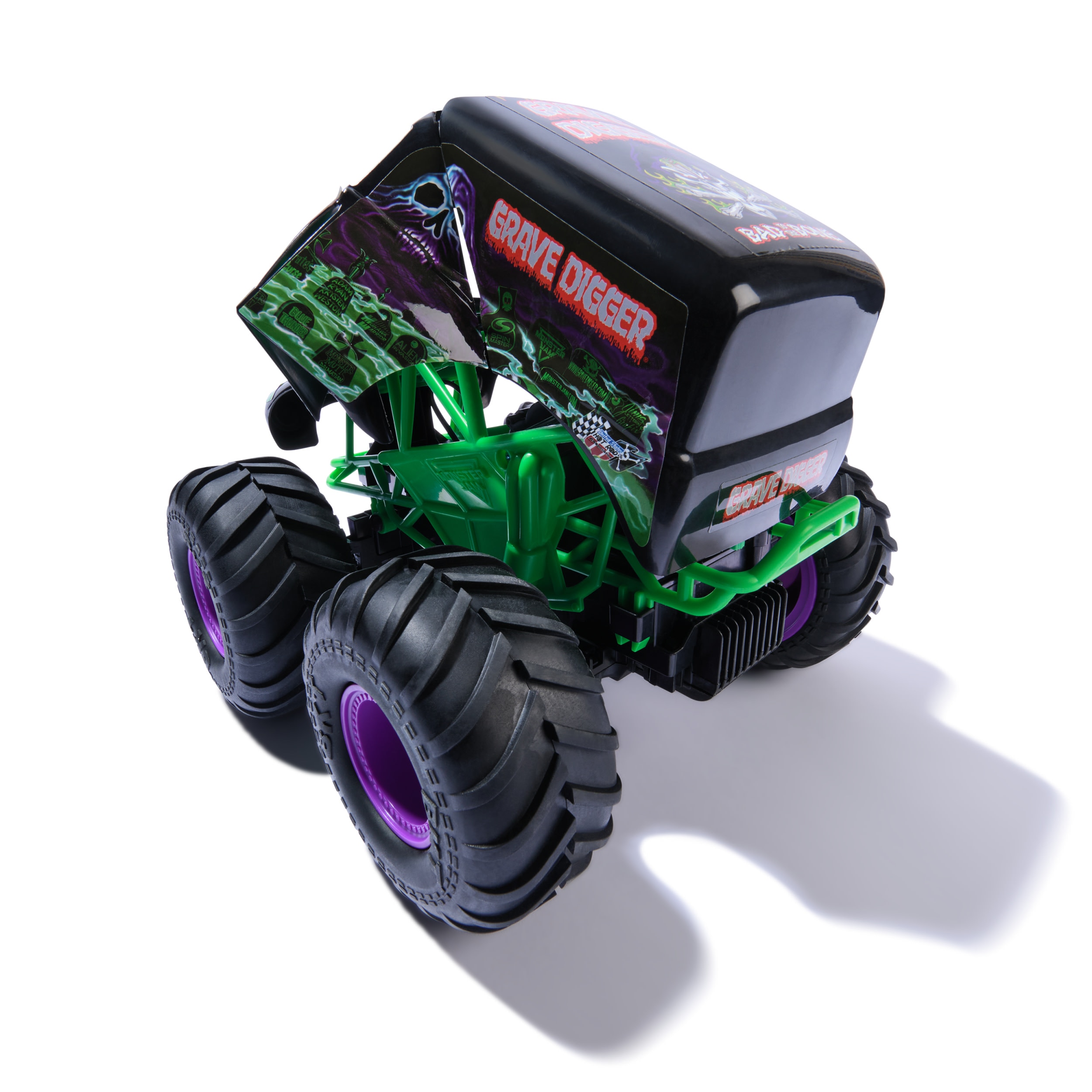 Monster Jam - Monster Truck oficial Smash & Bash Grave Digger RC escala 1:15 4