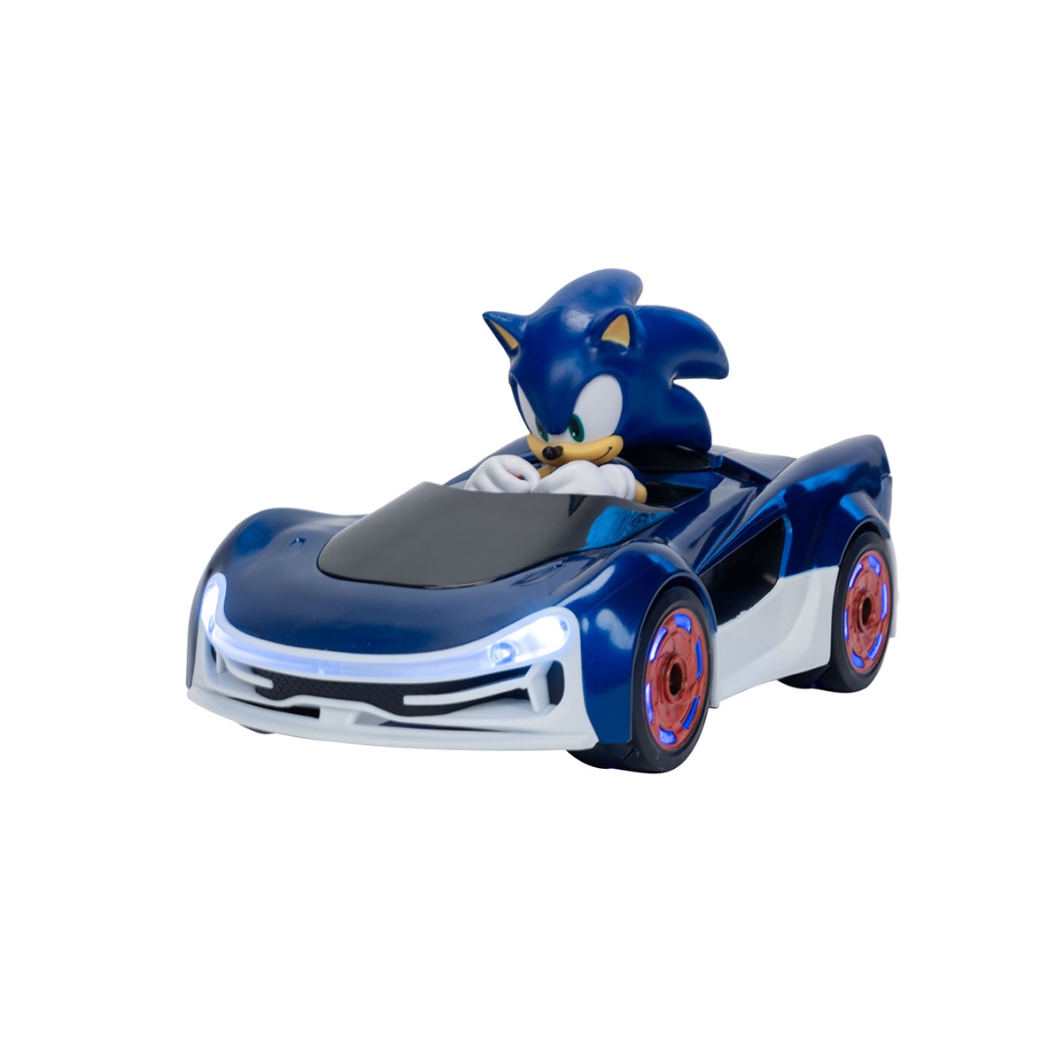 Vehículo radio control Sonic con super derrapes, 2 modos de conducción y luces neón. Licencia Sonic. Jakks Pacific 3