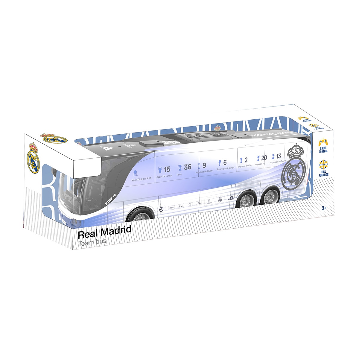 Radiocontrol Pull Back Bus Real Madrid C.F. Mondo 3