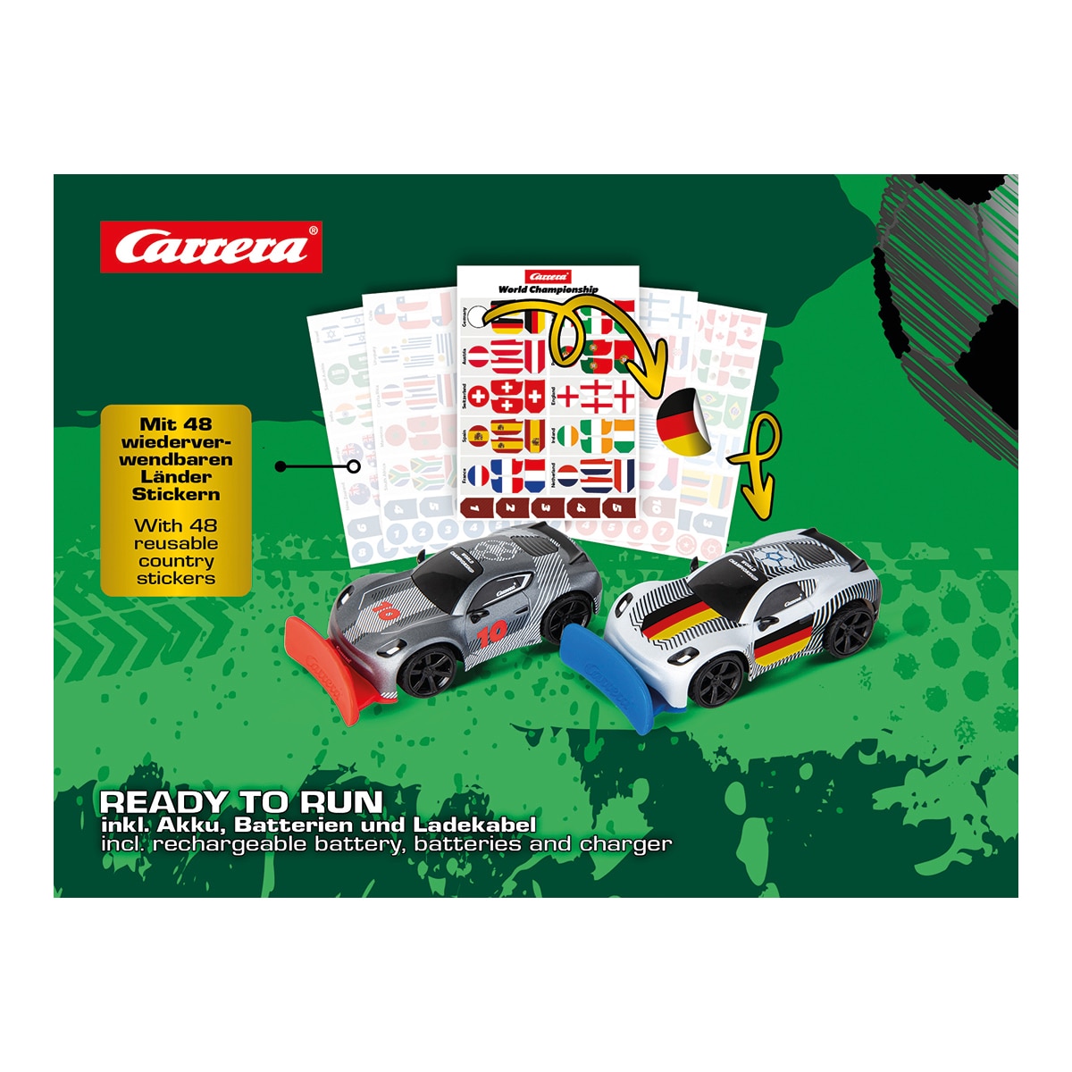Juego de fútbol radio control 2,4GHz Carrera RC Soccer Set - World Championship Carrera RC 7