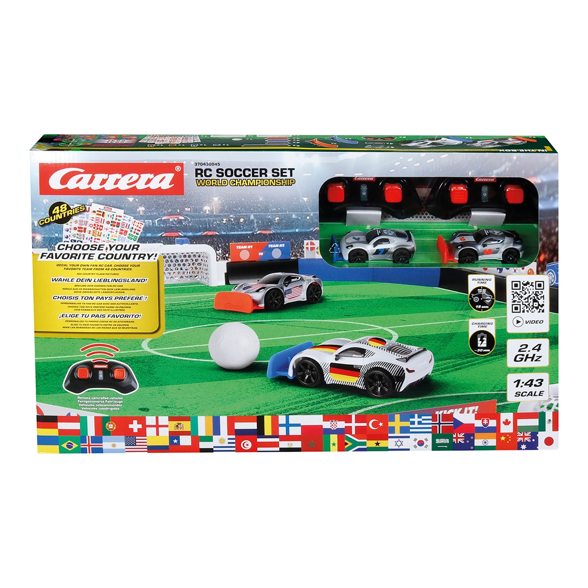 Juego de fútbol radio control 2,4GHz Carrera RC Soccer Set - World Championship Carrera RC 22