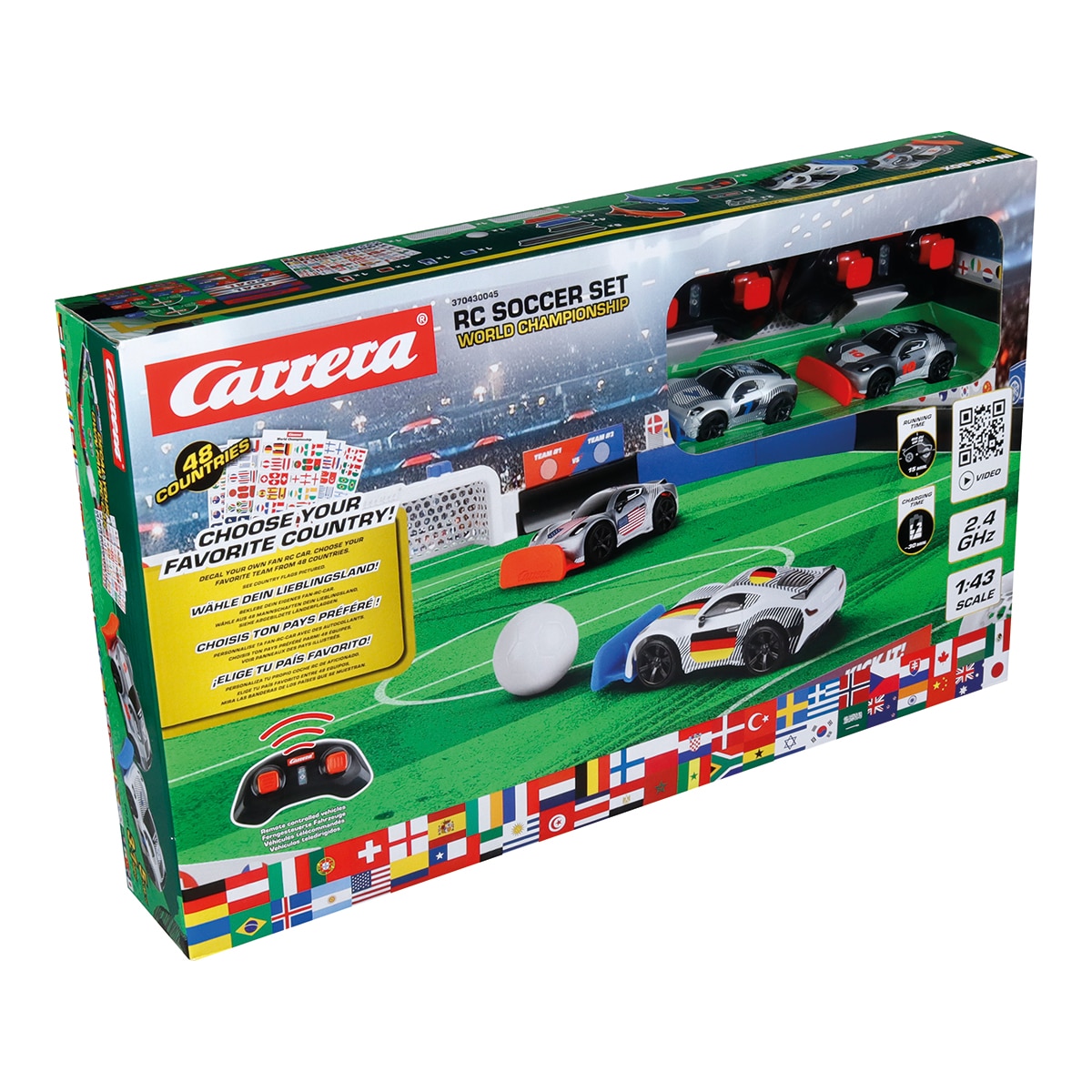 Juego de fútbol radio control 2,4GHz Carrera RC Soccer Set - World Championship Carrera RC 23