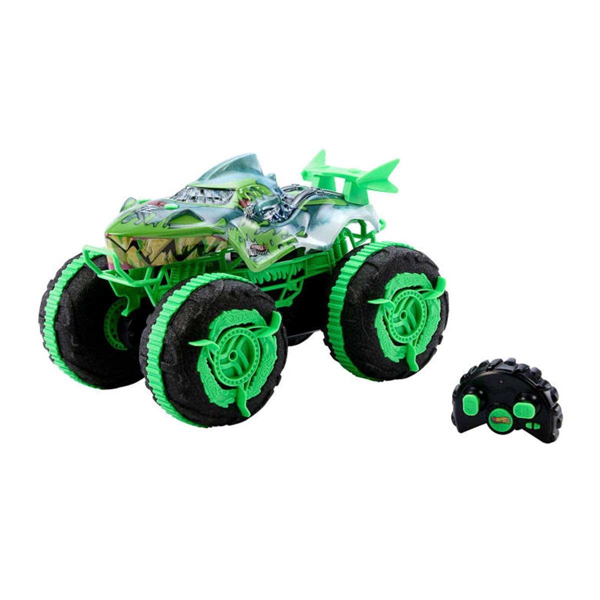 Imagen 0 de Vehículo anfibio teledirigido Monster Trucks Gator Bite RC Mutant Grip.Hot Wheels Mattel