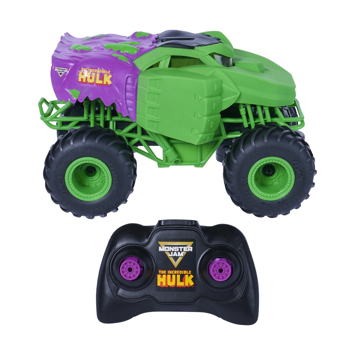 MONSTER JAM - Vehículo MJC SpiderMan Radio Control 1:24 Spin Master Monster Jam.