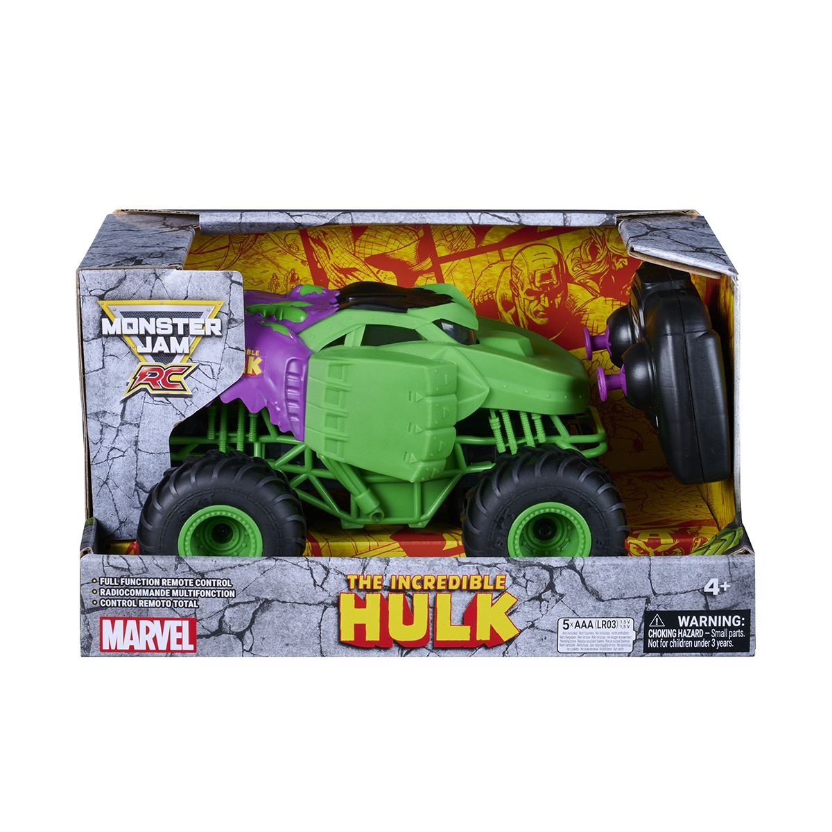 Vehículo MJC SpiderMan Radio Control 1:24 Spin Master Monster Jam 4