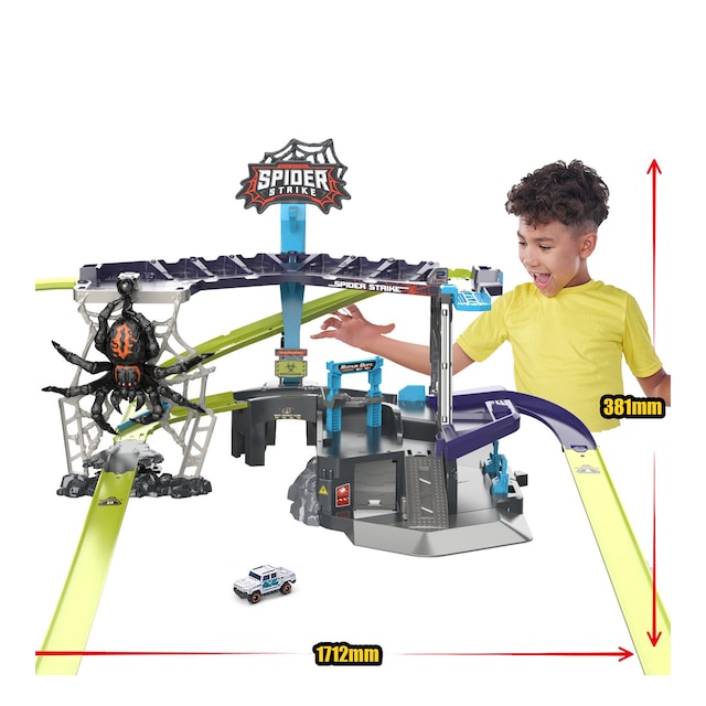 Garaje Metal Machines Emboscada Araña con más de 2 metros de pistas y ascensor