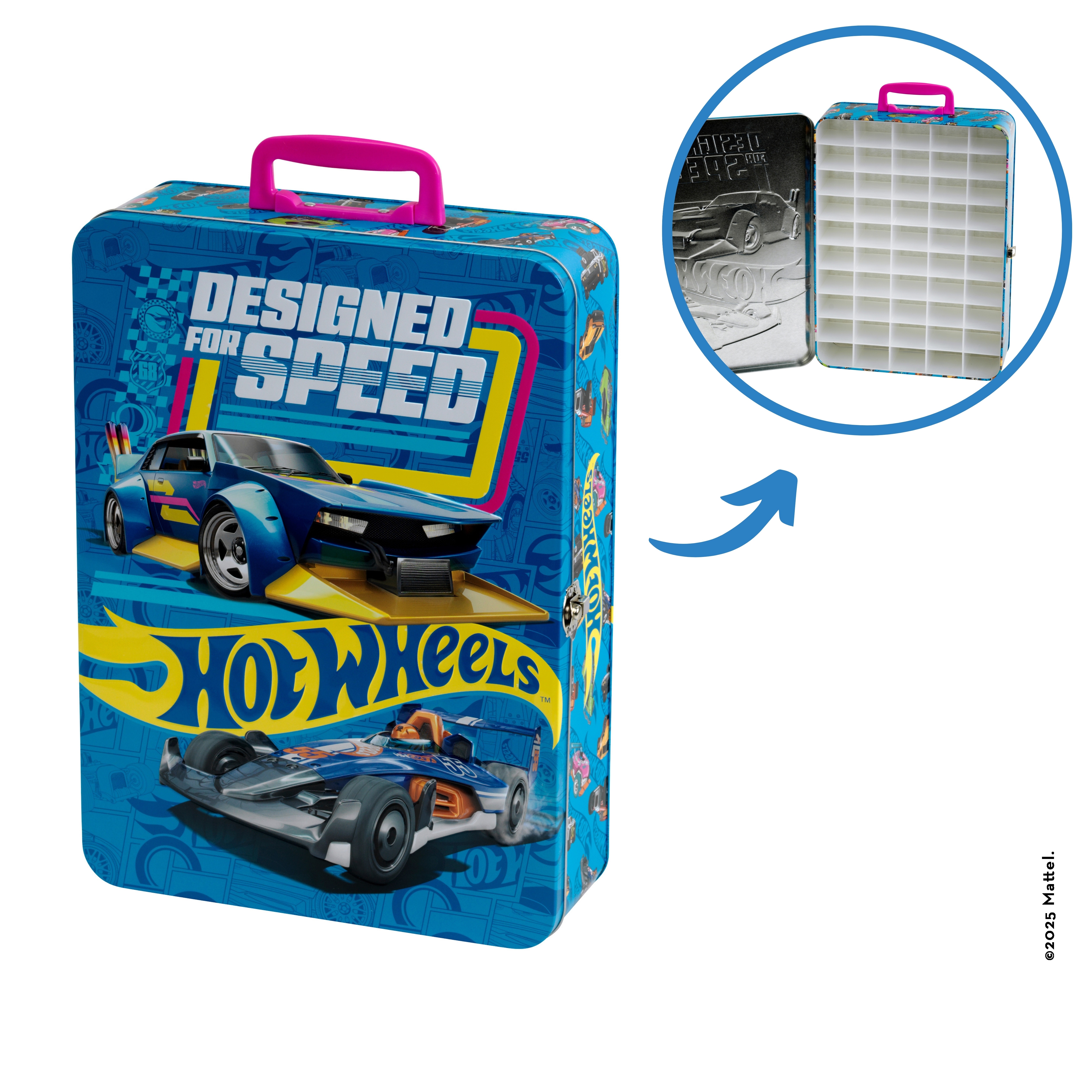 Estuche colección Hot Wheels metal grande 1