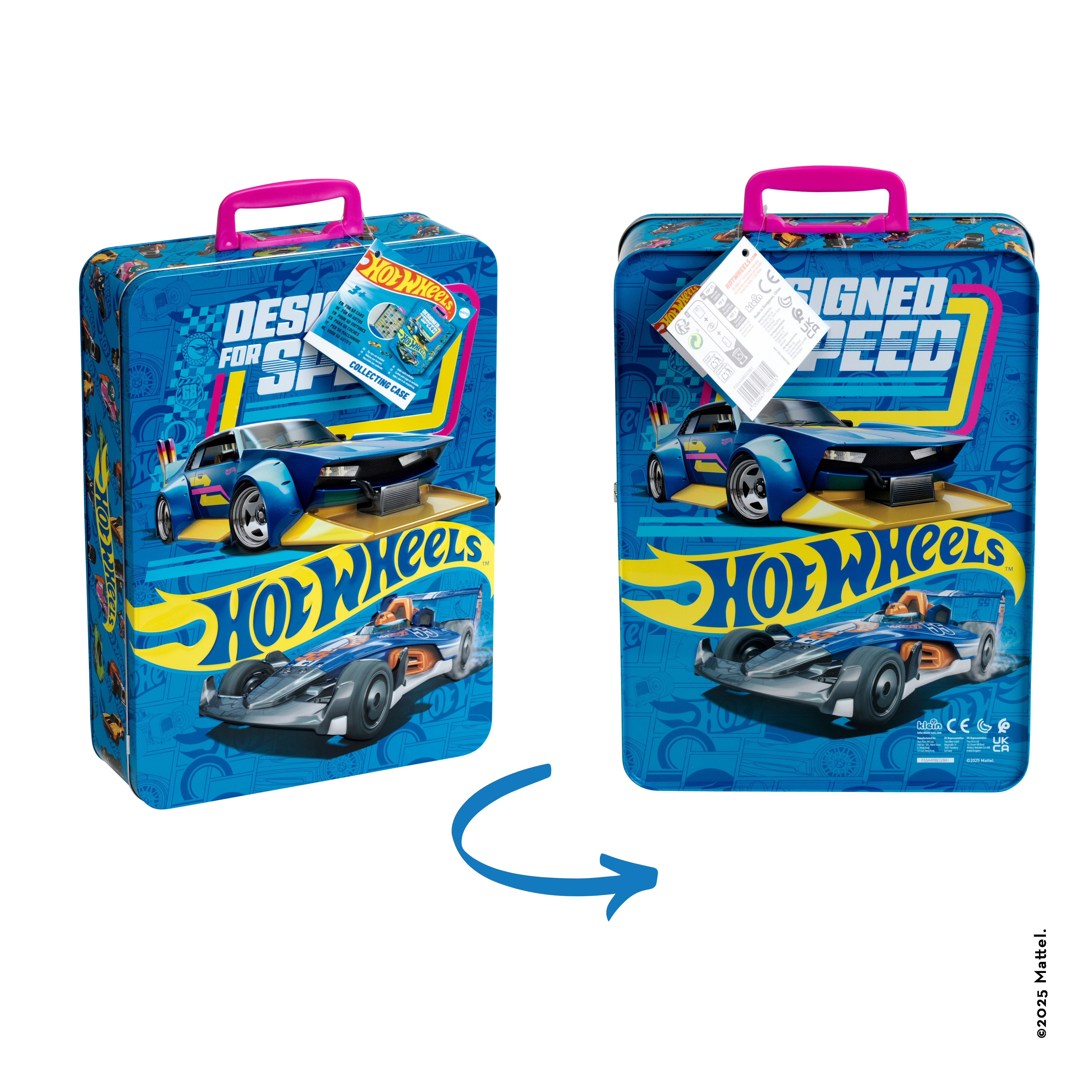 Estuche colección Hot Wheels metal grande 7