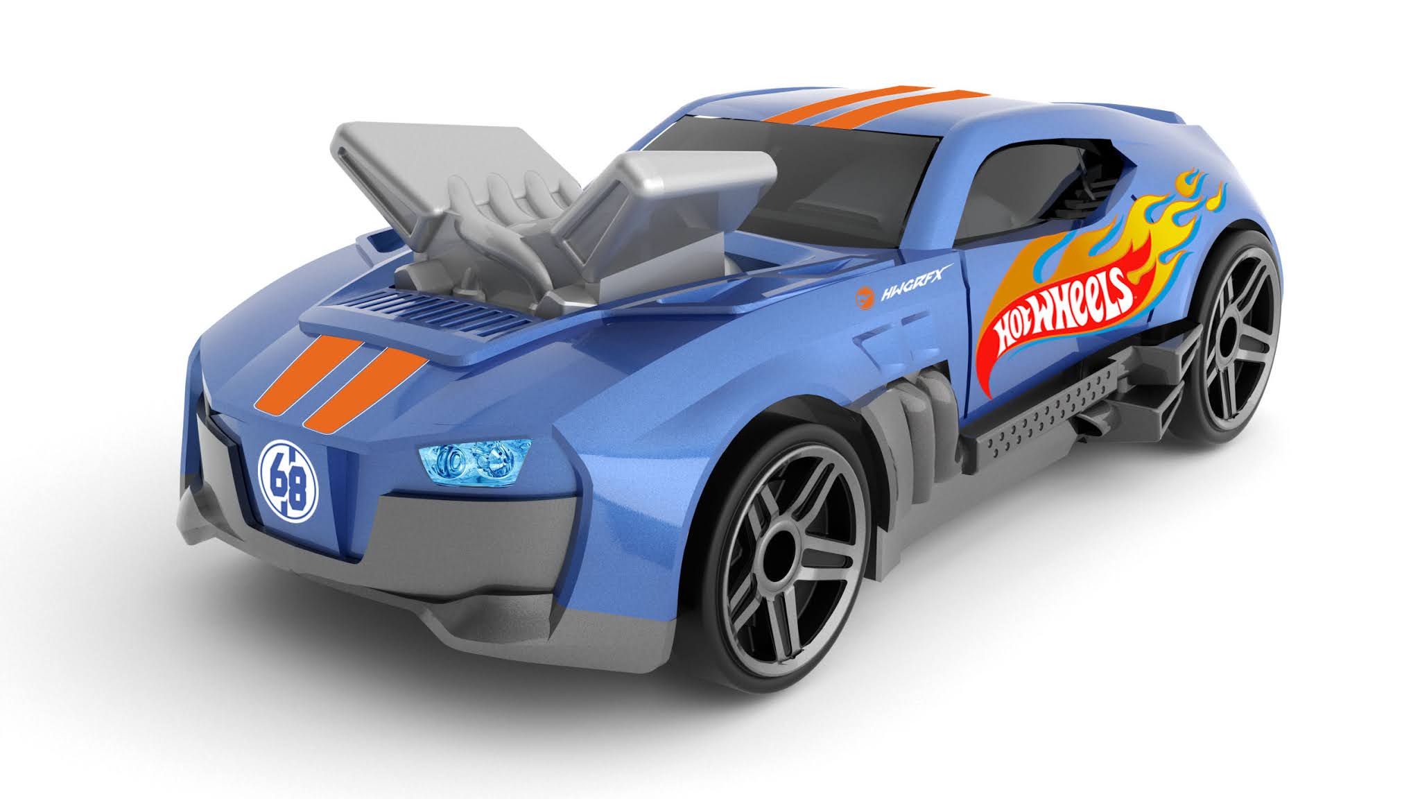 Coche de carreras portacoches Hot Wheels 2 en 1 5