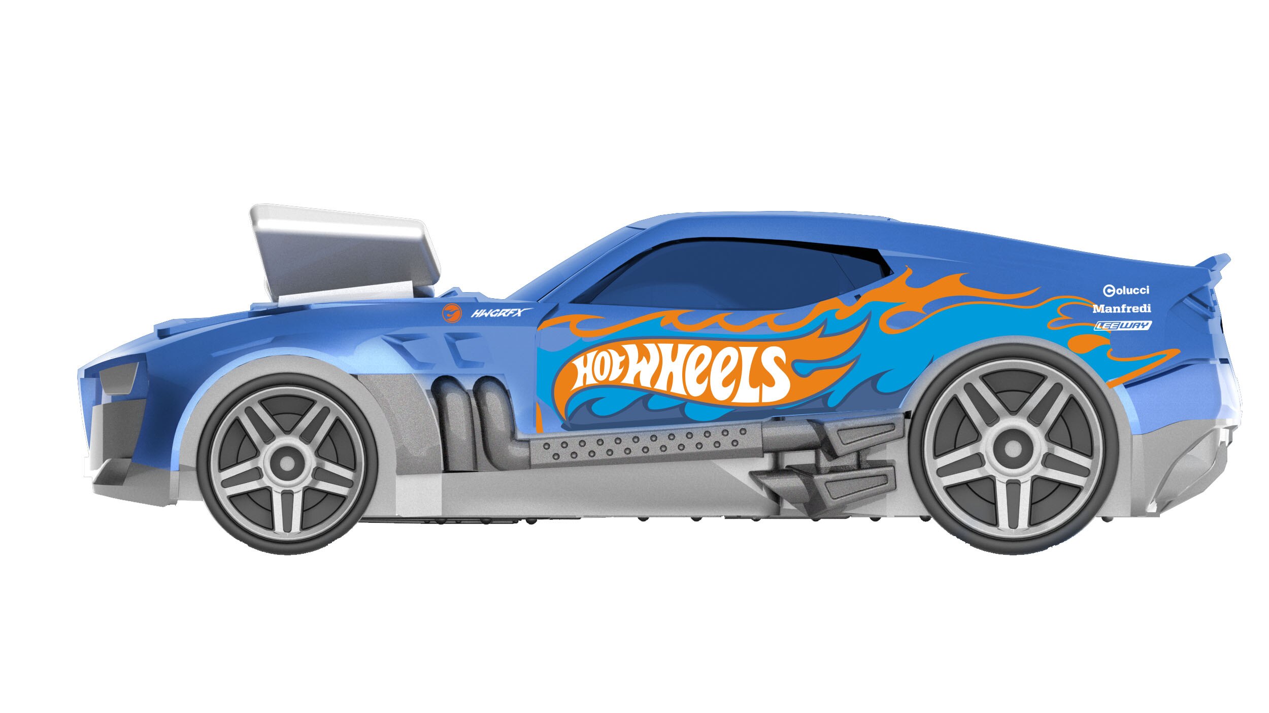 Coche de carreras portacoches Hot Wheels 2 en 1 8