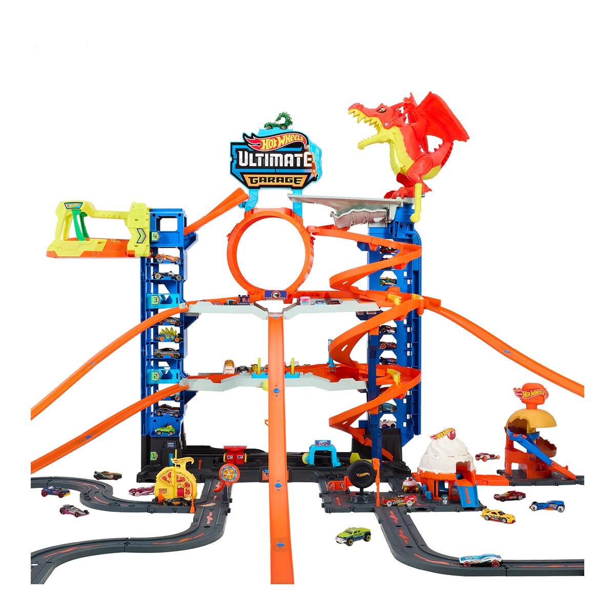 Pista para coches de juguete surtido Garaje Hot Wheels City Mattel